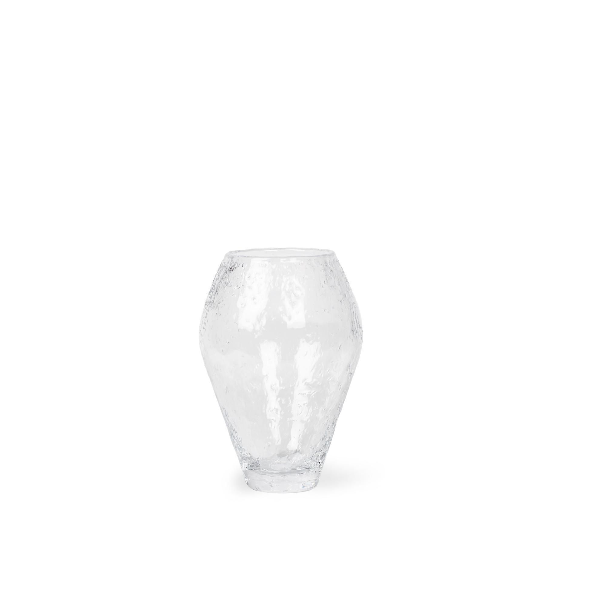 Ro Collectie Gebroken Glazen Vaas Klein Helder 