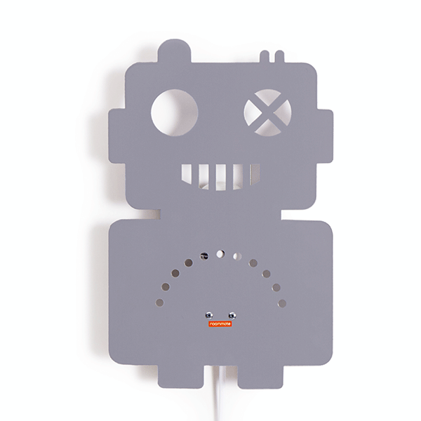 roommate Robot Silhuet Væglampe Grå