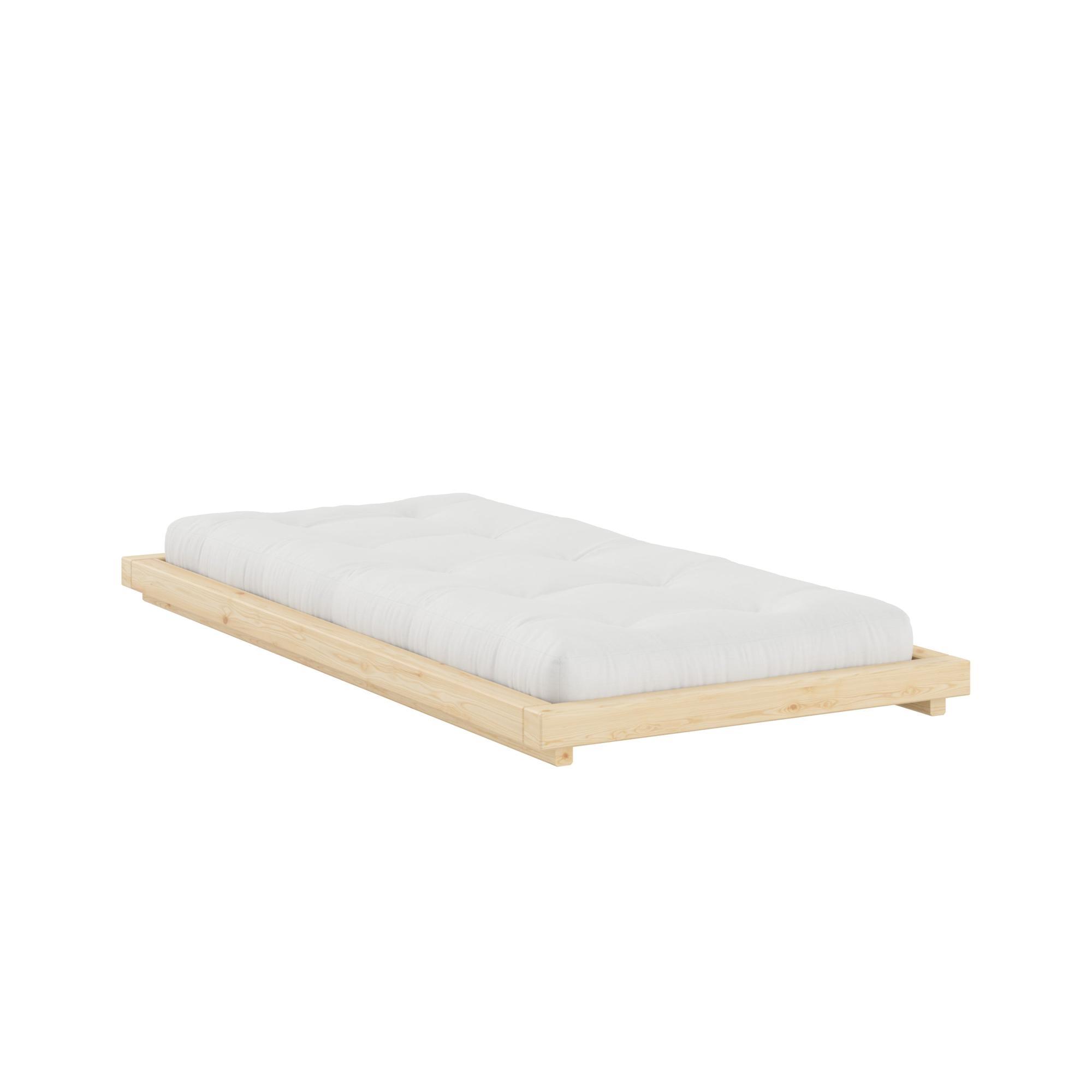 Estructura de Cama Karup Dock 90x200 de Pino Lacado Transparente
