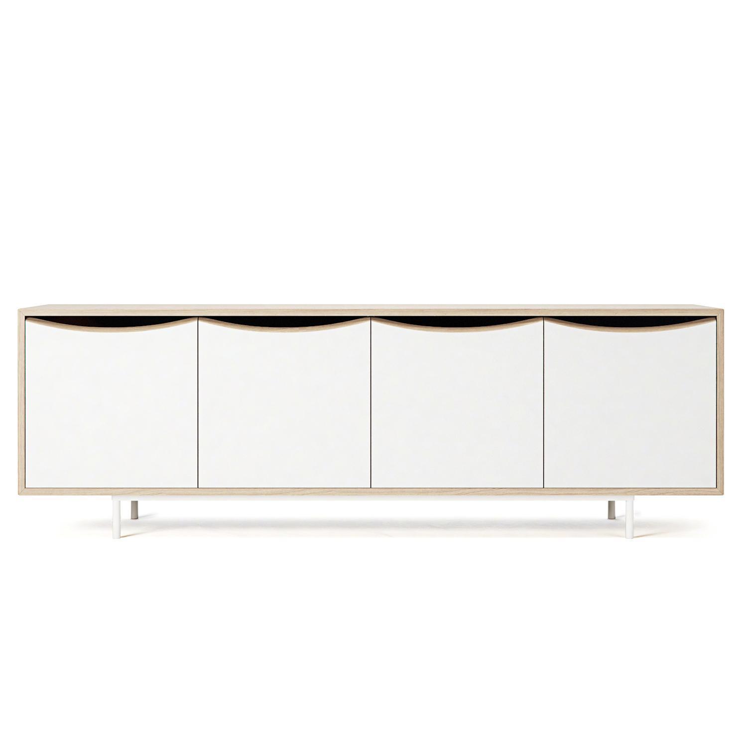 Decotique Sand TV Bænk Hvid/Eg