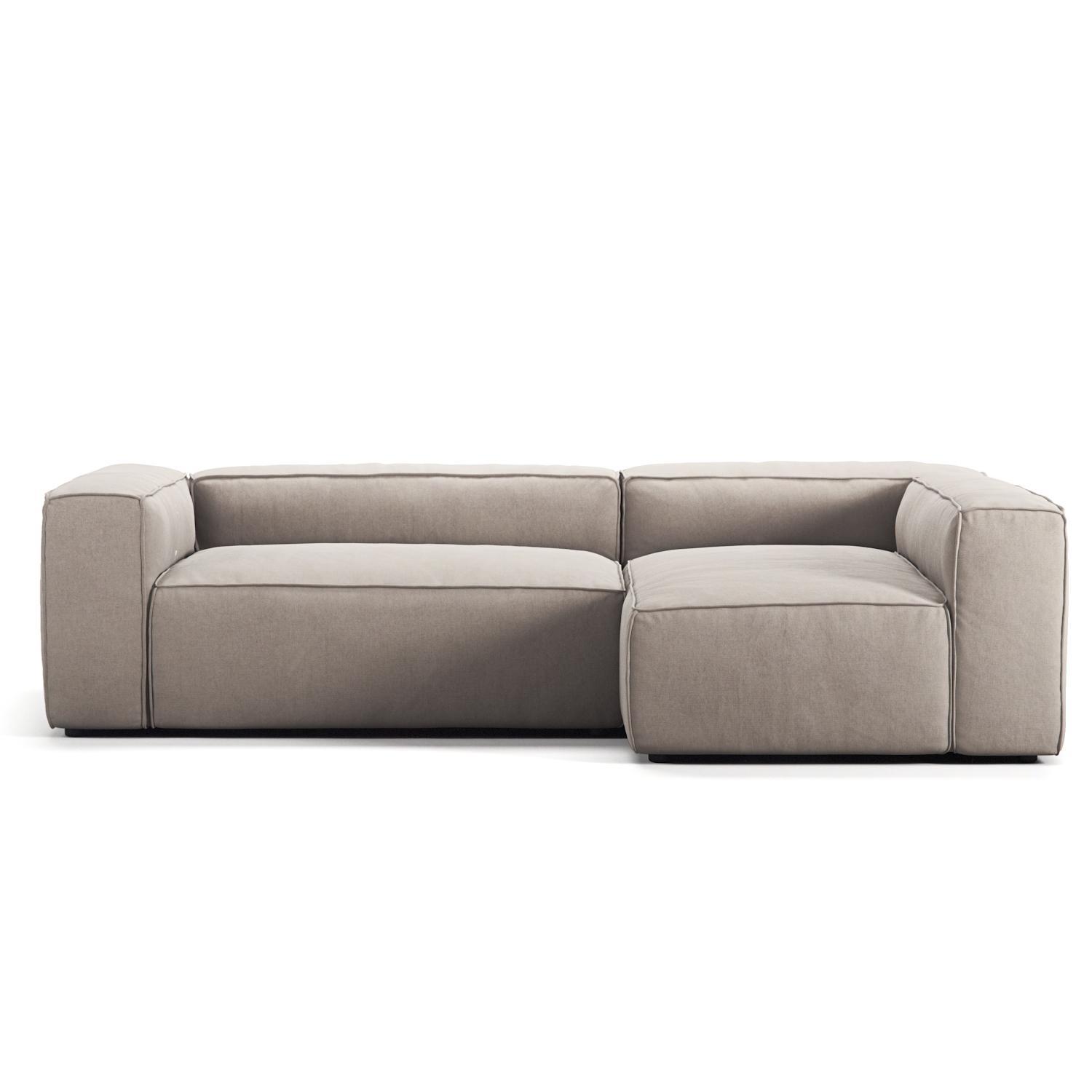 Decotique Grand 3-zitsbank Divan Rechts Zand/ Beige