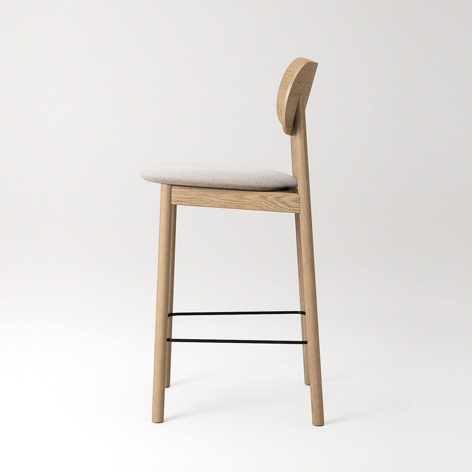 Decotique Elephant Barstol Naturligt Egetræ/Beige Breeze