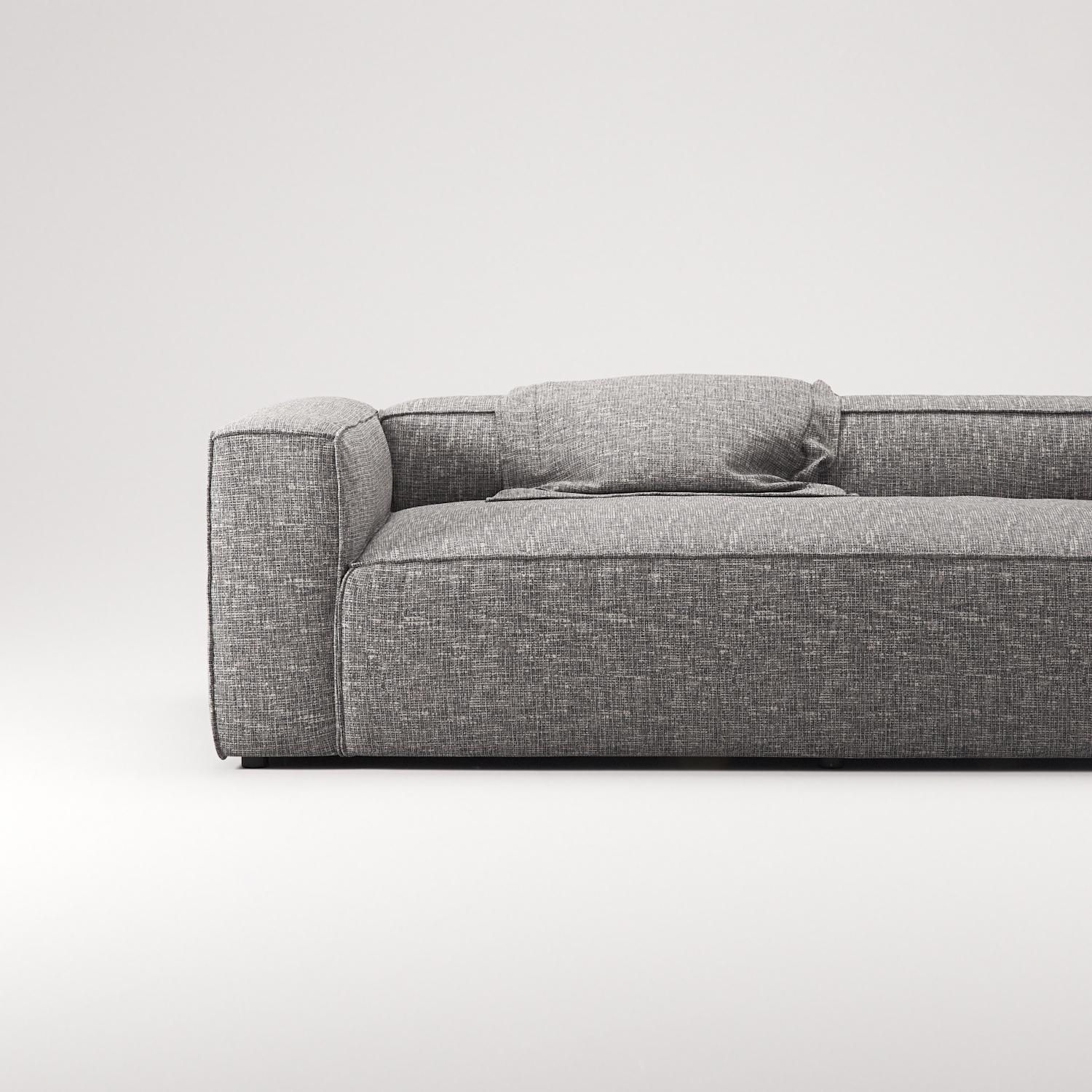 Decotique Grand 2-Personers Sofa Grå Marmor