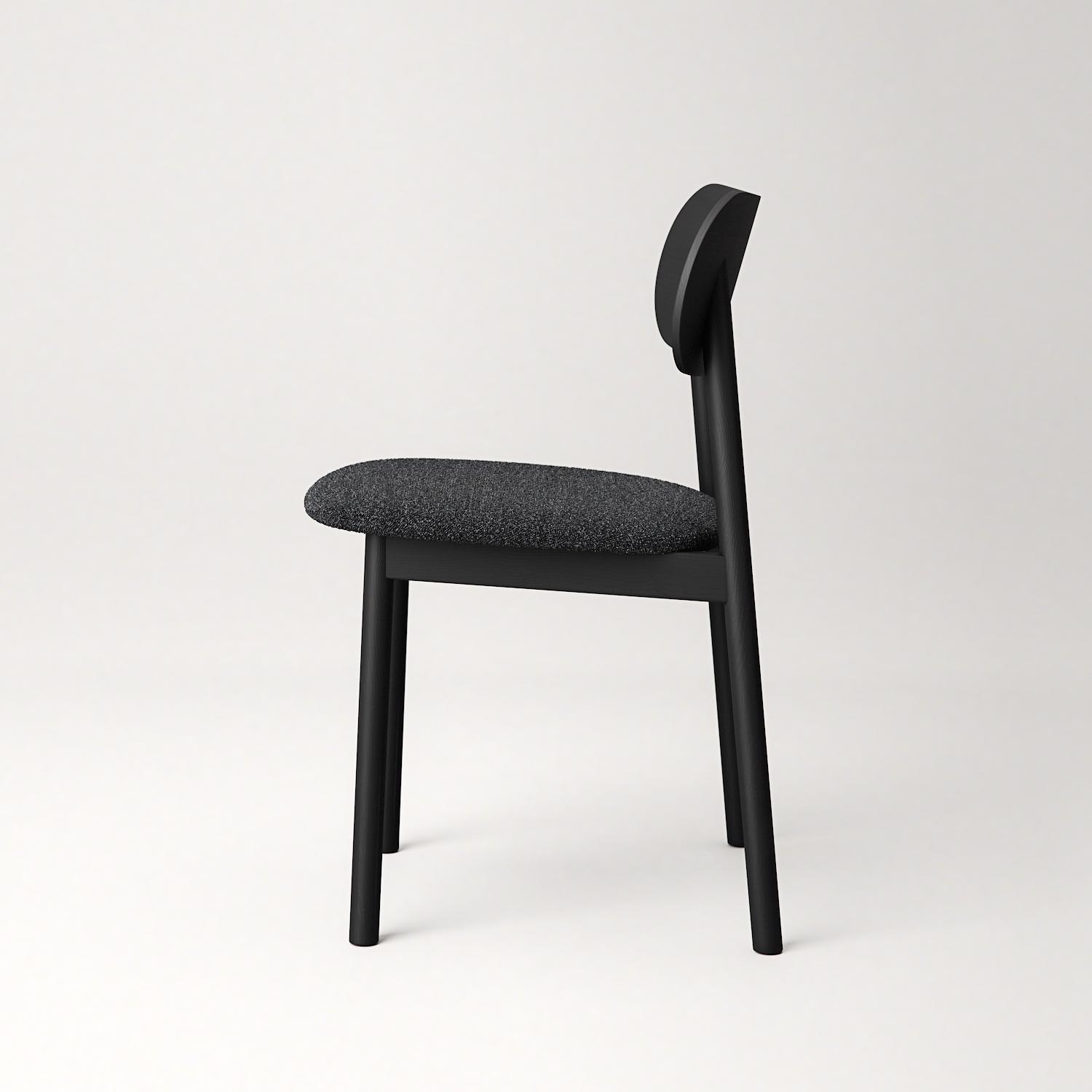 Decotique Elephant Spisebordsstol Sort/Antracitfarvet Bouclé