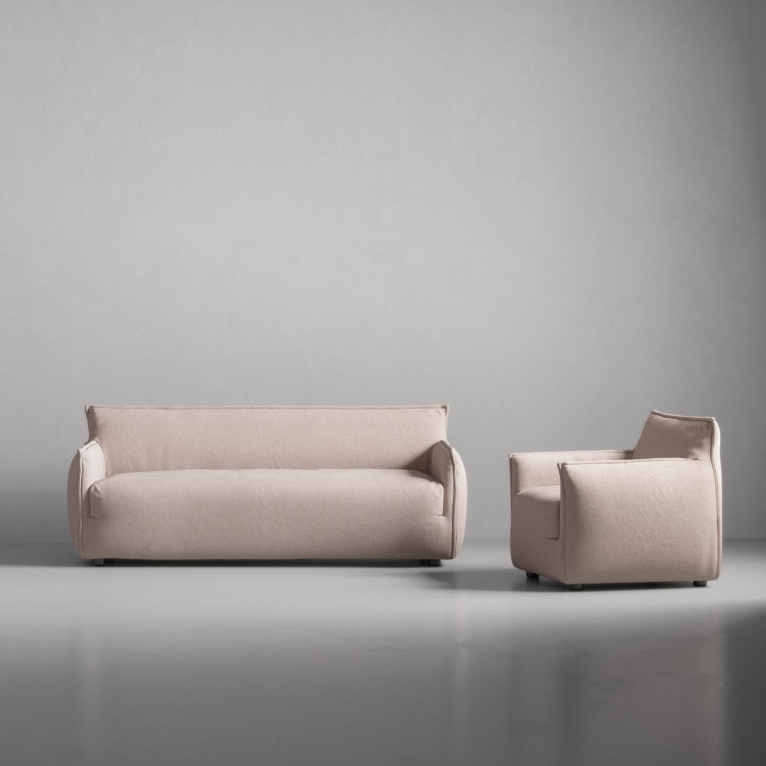 Decotique Le Petite 3-Personers Sofa Pale Rose