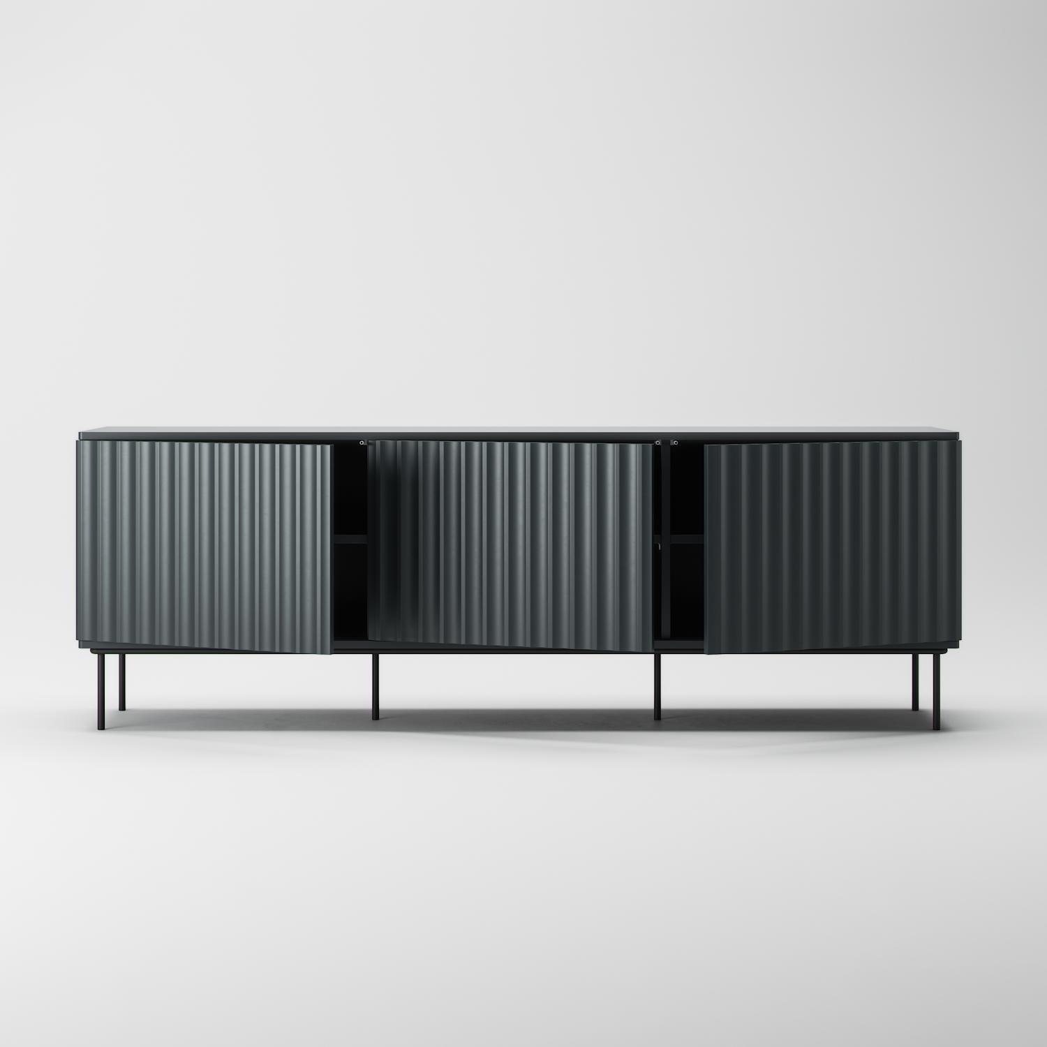Decotique Wave TV Bænk 3D Grå