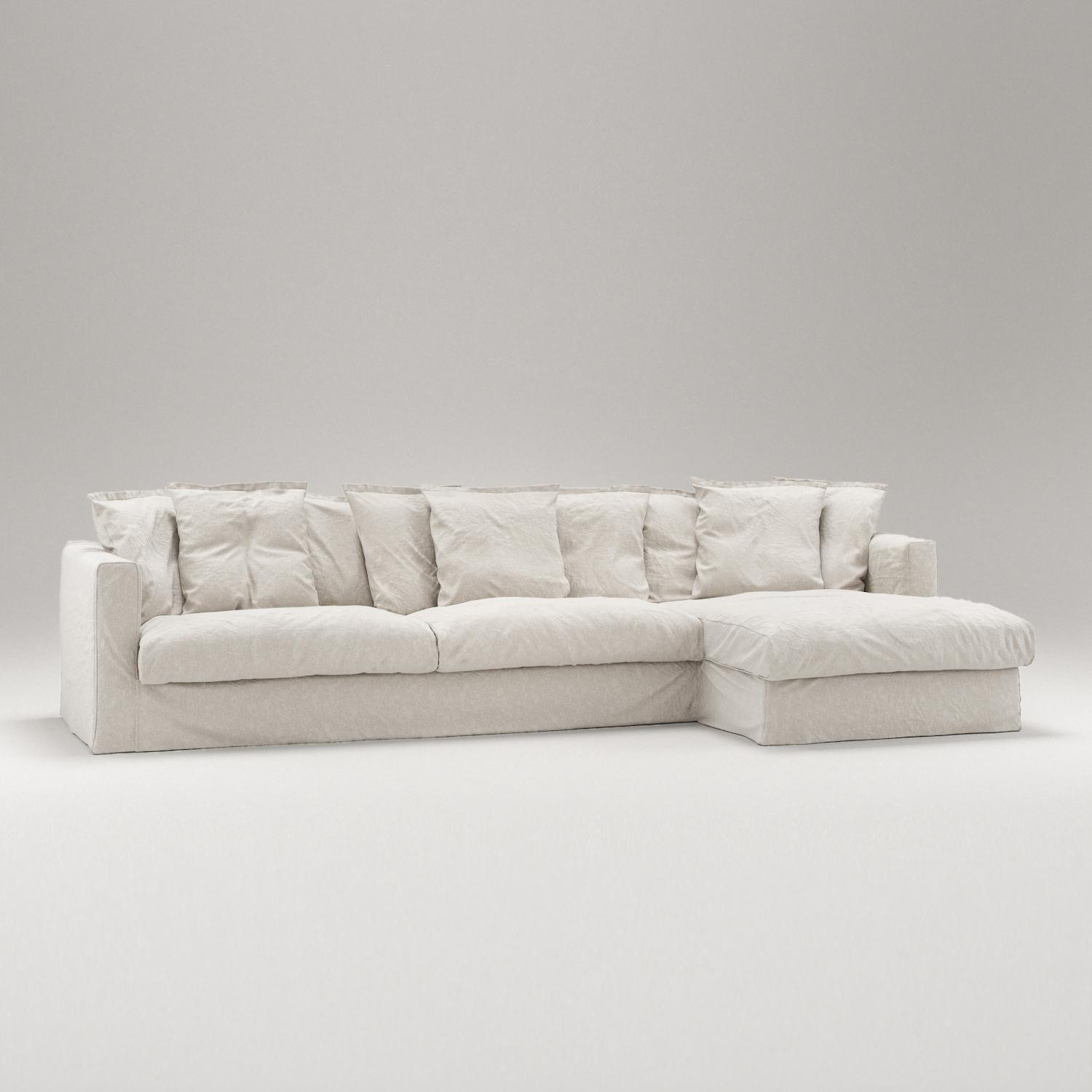 Decotique Le Grand Air 3-Personers Sofa Divan Højre Cremehvid