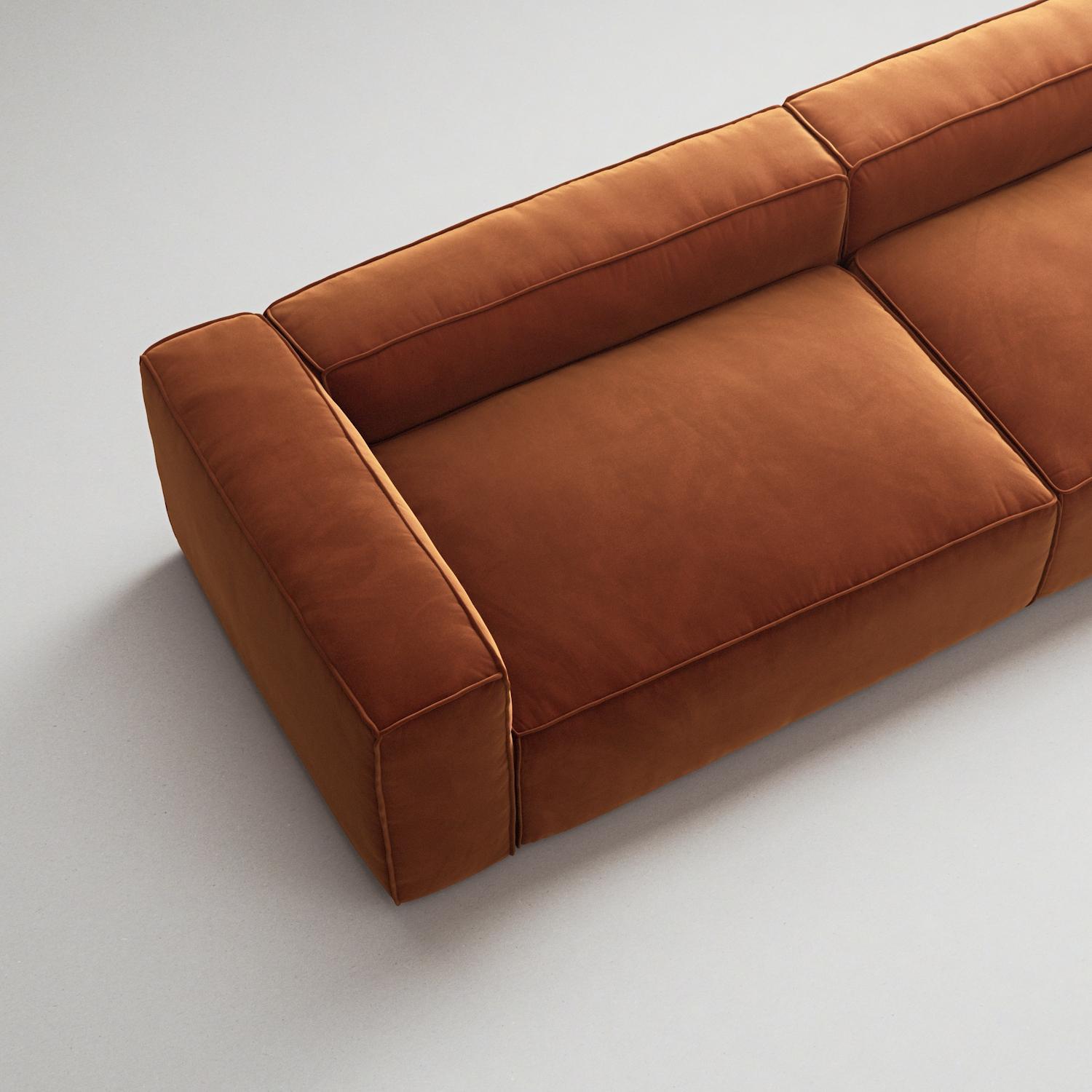 Decotique Grand 4-Personers Sofa Kobber