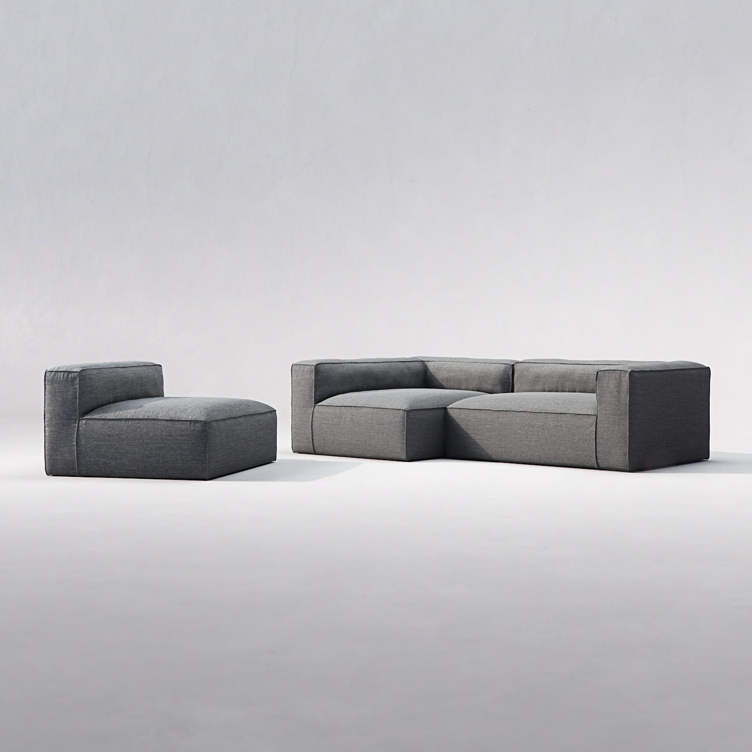 Decotique Grand Udendørs Modulsofa Trækulsgrå