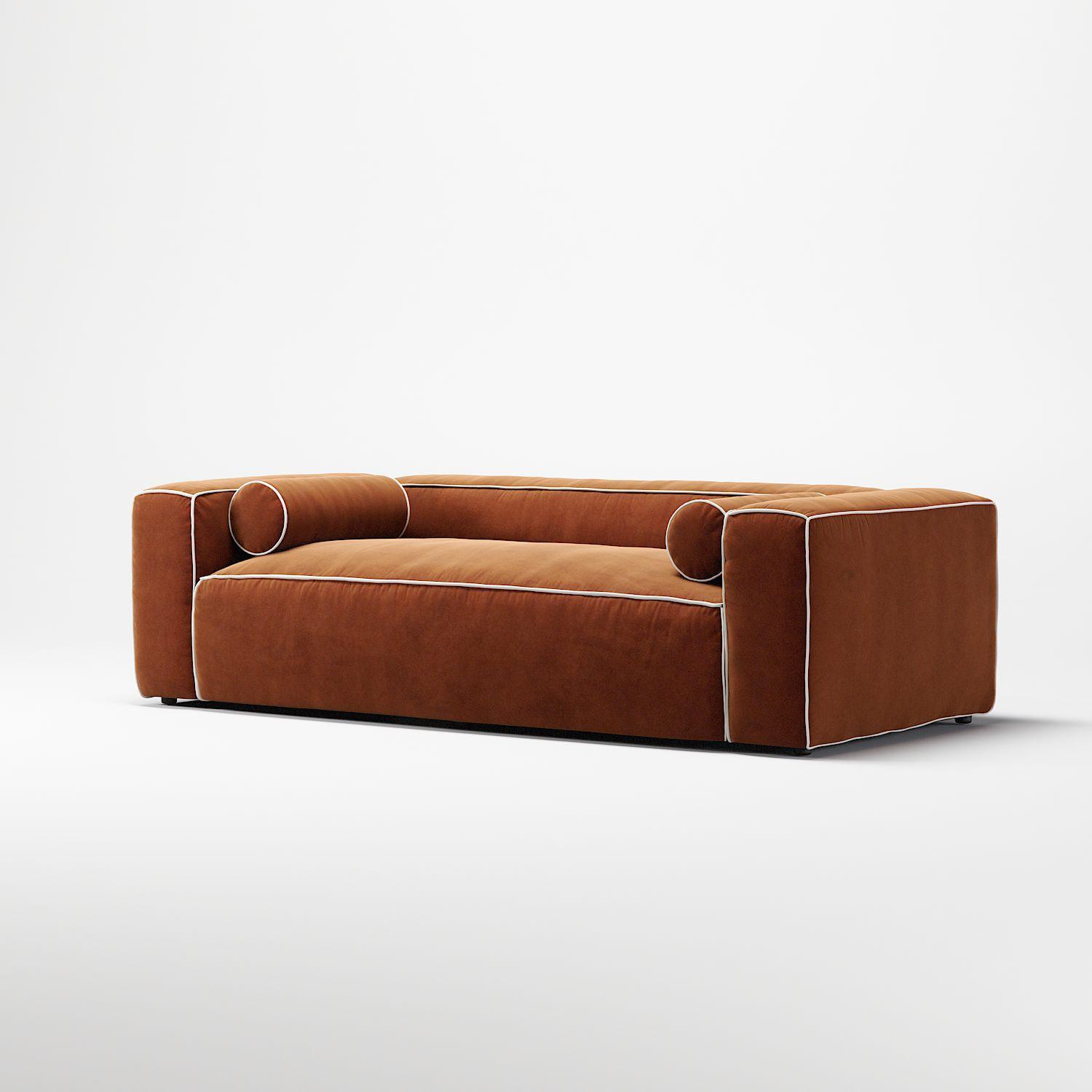 Decotique Grand Hue 2-Personers Sofa Moonwhite/Kobber