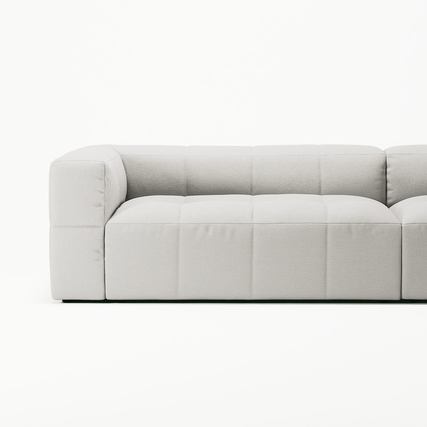 Decotique Mure 4-Personers Sofa Med Åben Ende Venstre Steam/Hvid