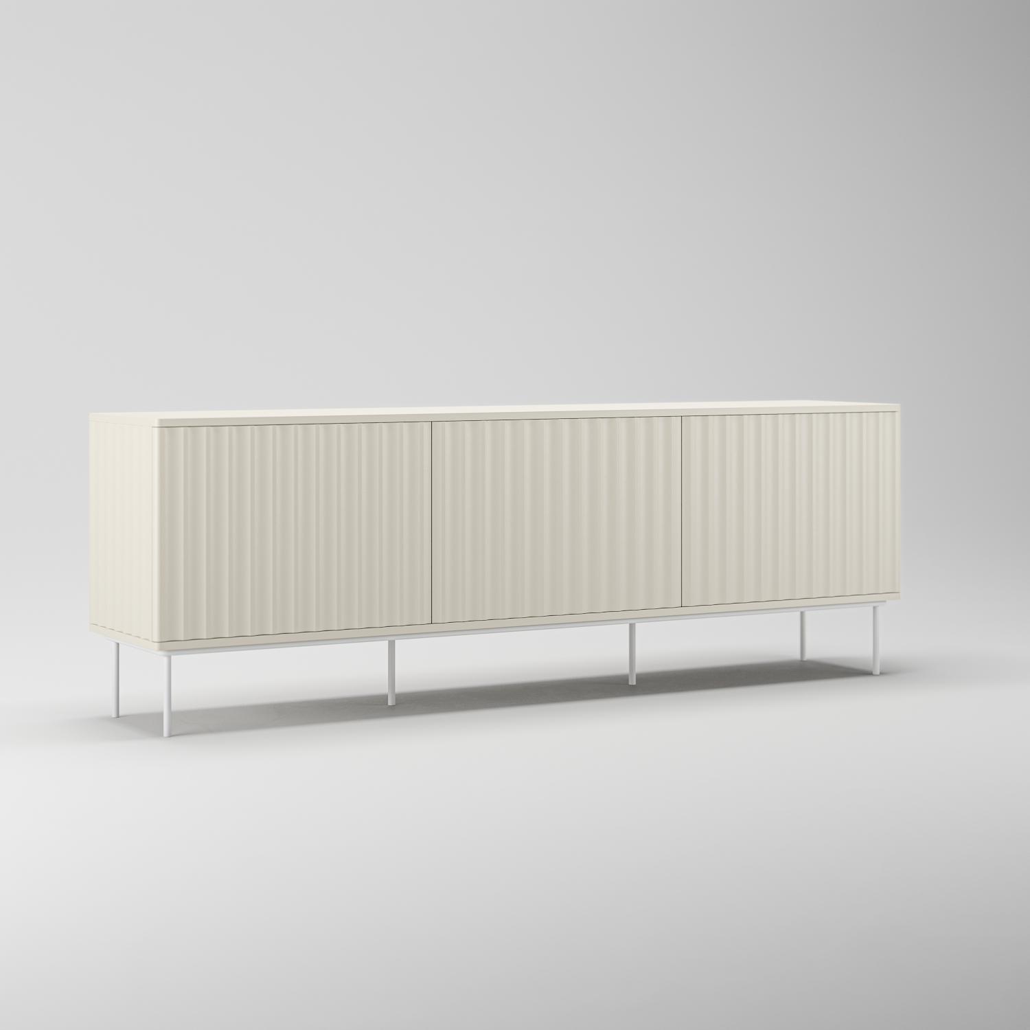 Decotique Wave TV Bænk 3D Creme