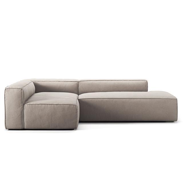 Decotique Grand 3-seters Loungesofa Épen Ende Høyre Sandskall/ Beige