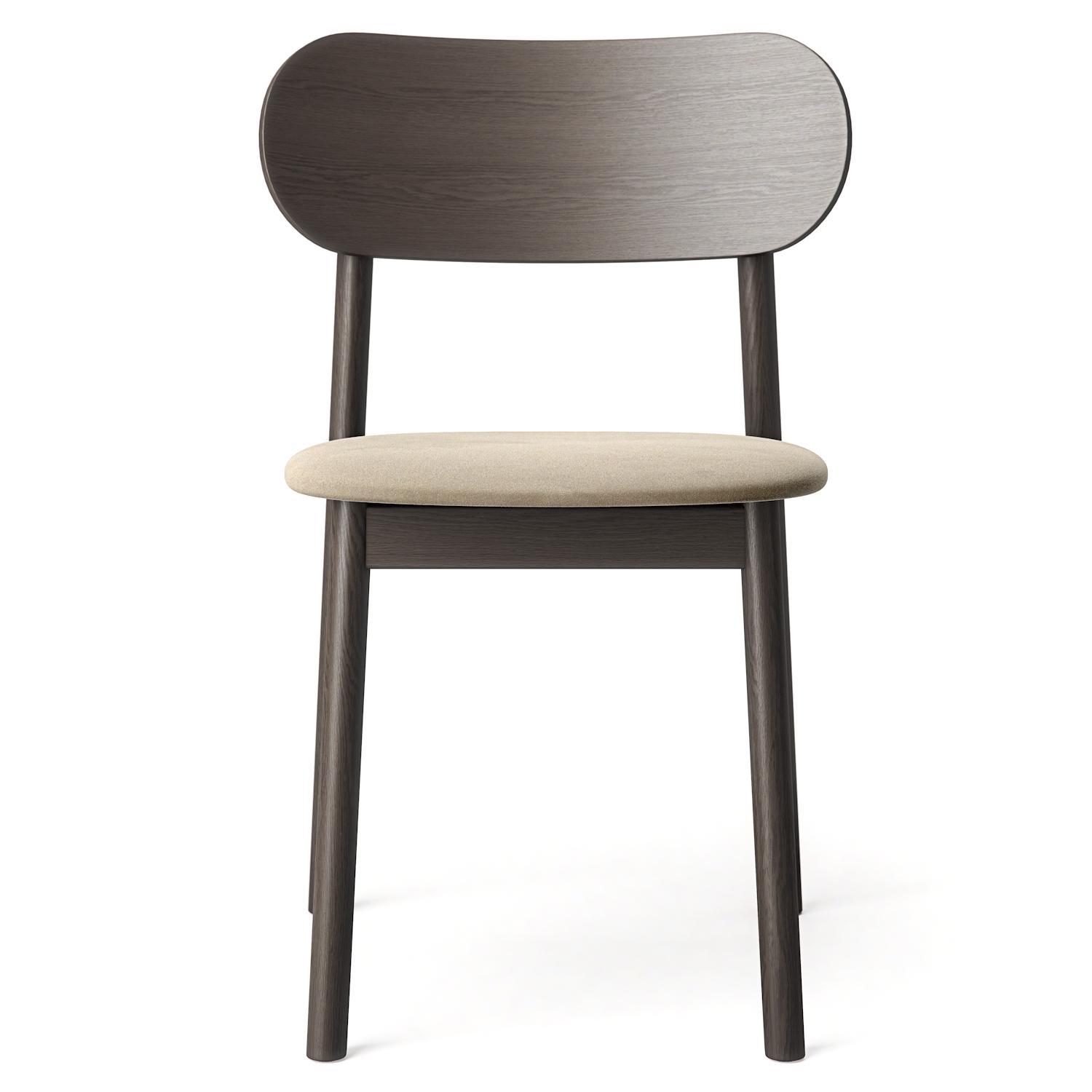 Decotique Elephant Spisebordsstol Mørkt Egetræ/Beige Fløjl