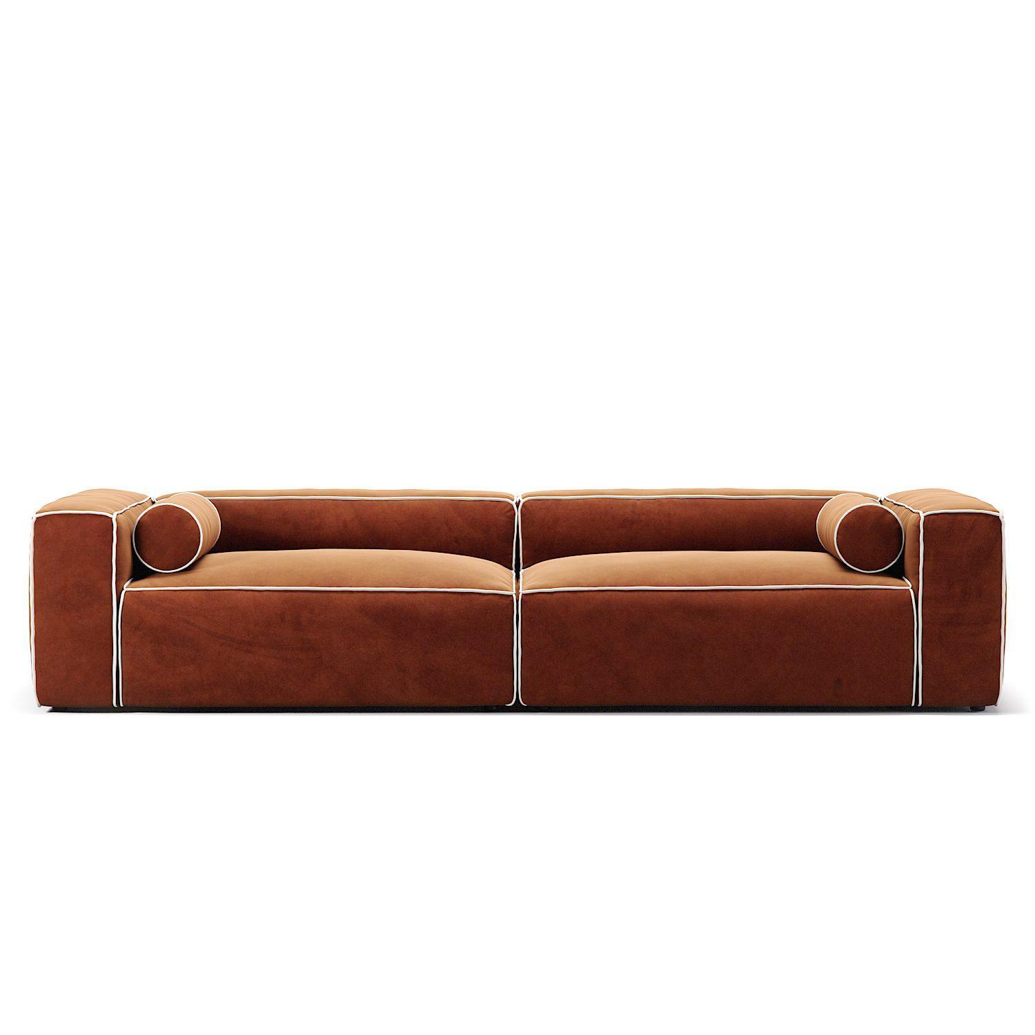 Decotique Grand Hue 4-Personers Sofa Moonwhite/Kobber