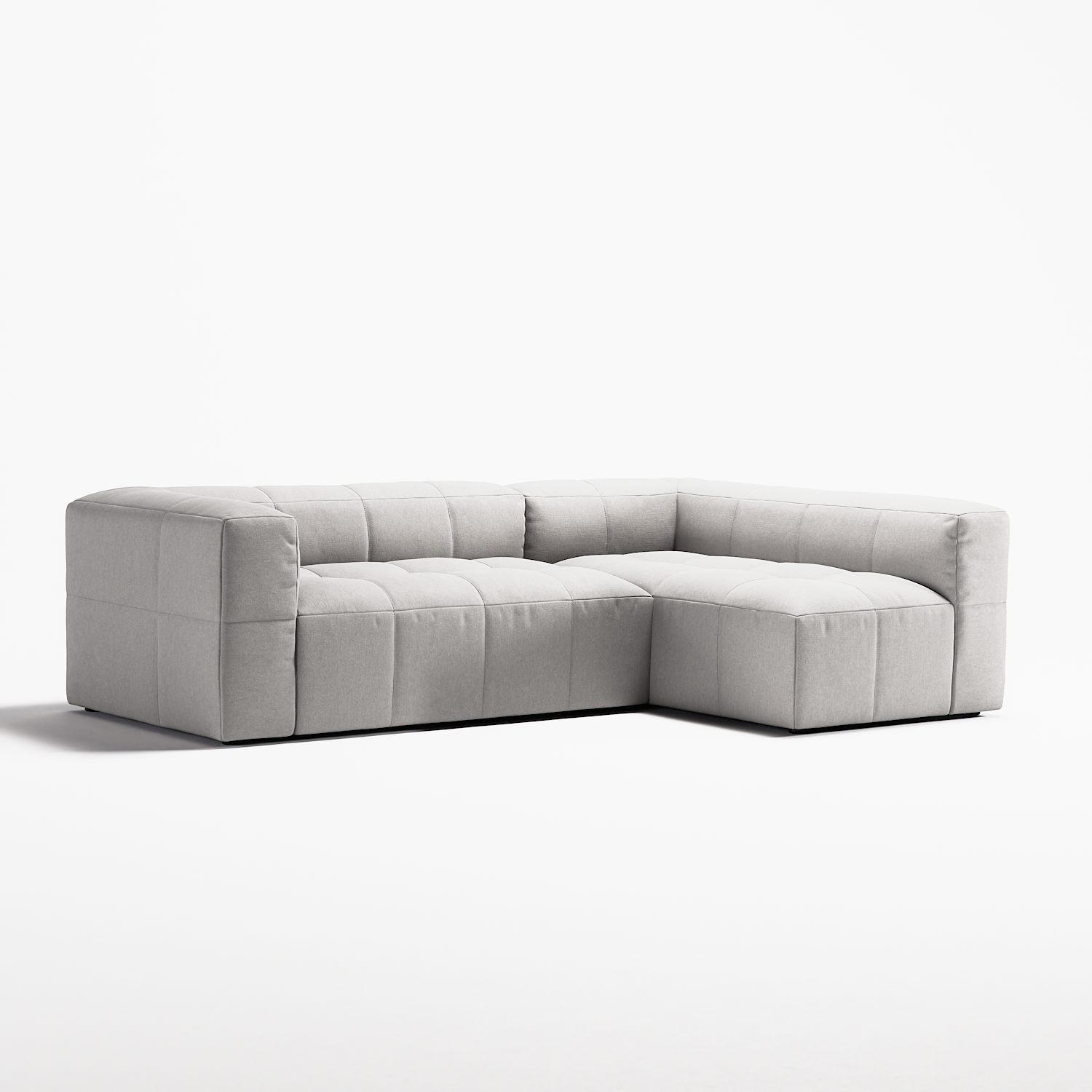 Decotique Mure 3-Personers Sofa Med Divan Højre Moonwhite