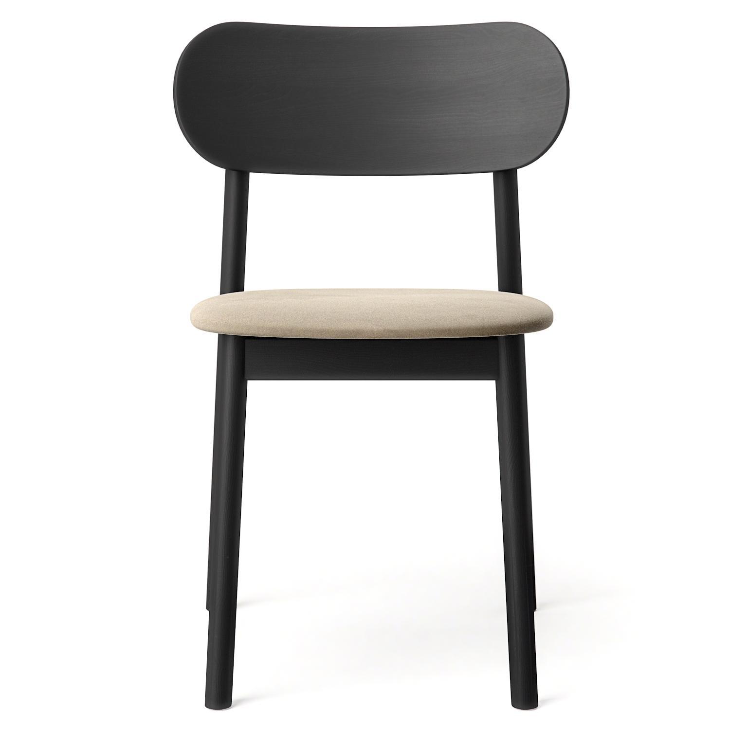 Silla de Comedor Decotique Elephant en Negro/ Beige