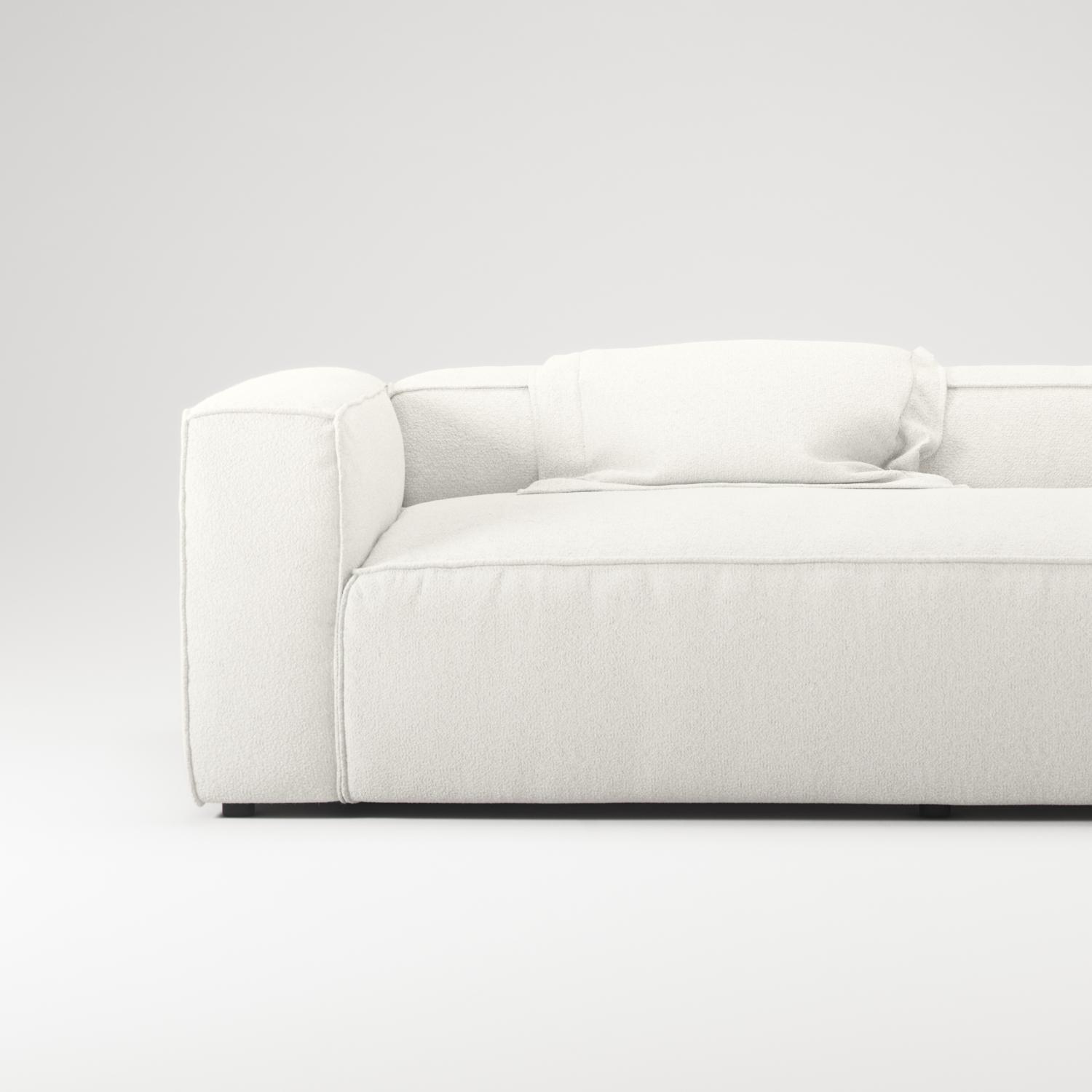 Decotique Grand 2-Personers Sofa Steam/Hvid
