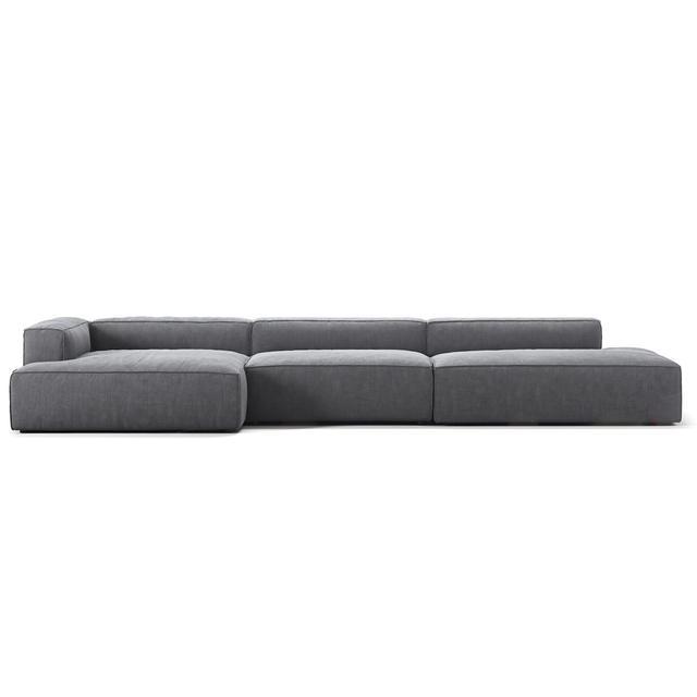 Decotique Grand 5-seters sofa åpen ende høyre damp/ Hvit