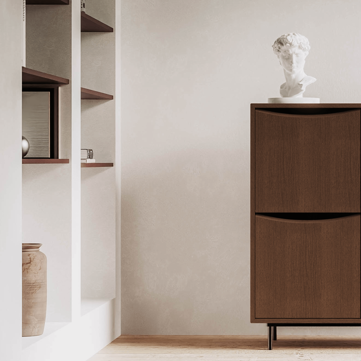 Decotique Sand Skab Mørk Eg