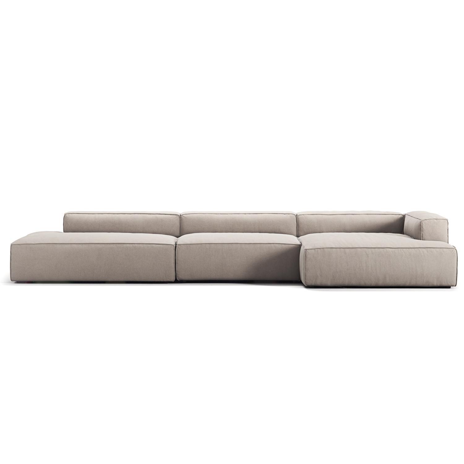 Decotique Grand 5-Personers Sofa Åben Ende Venstre Sandshell/Beige