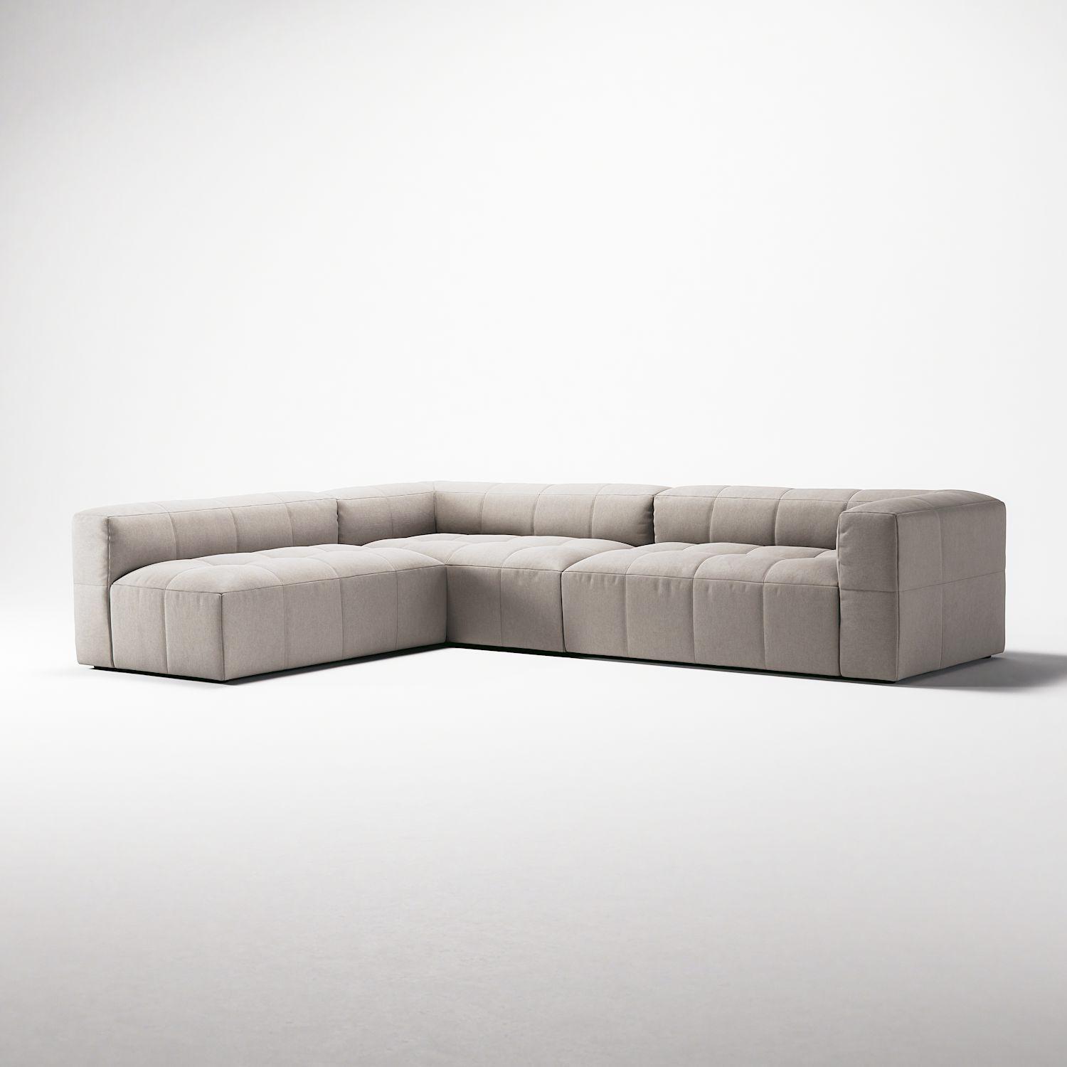 Decotique Mure 4-Personers Sofa Med Åben Ende Venstre Sandshell/Beige