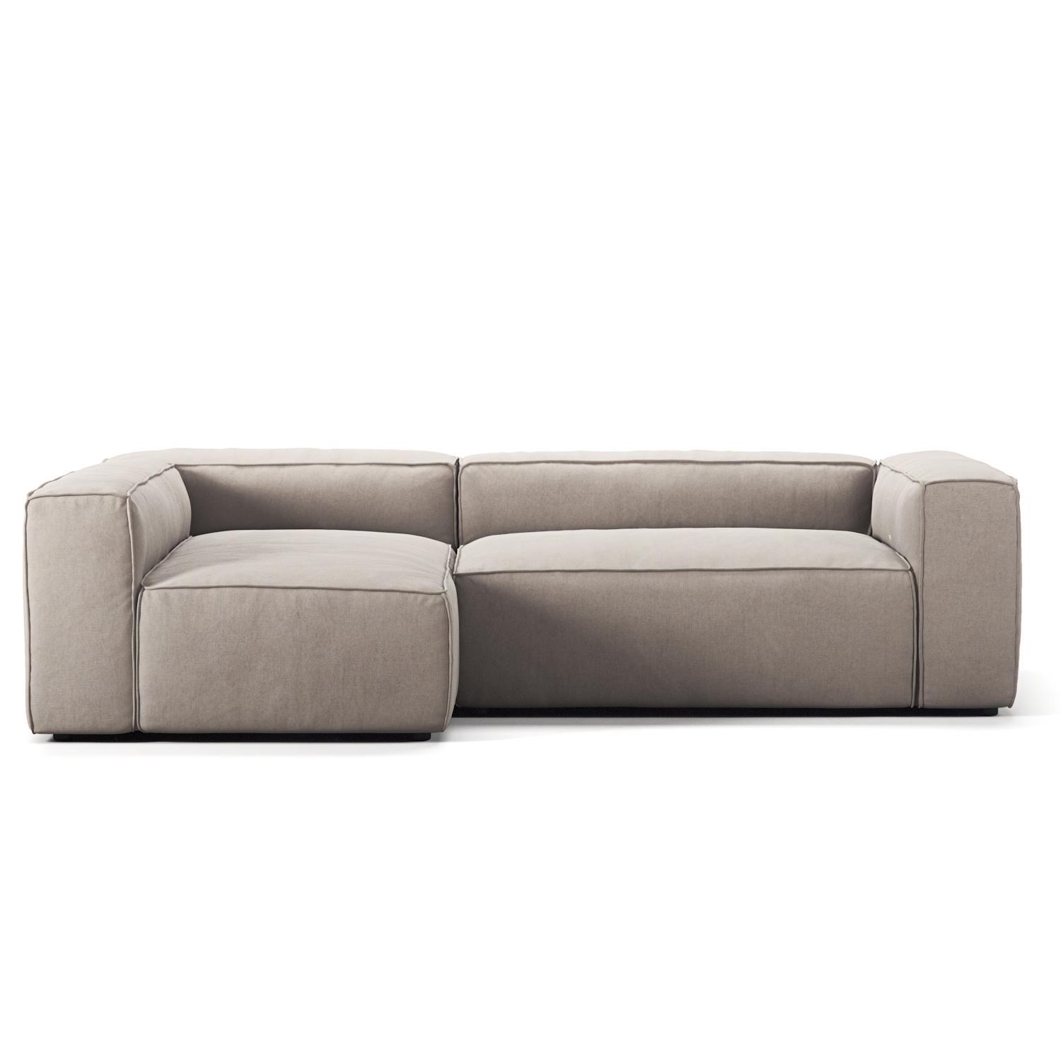 Decotique Grand 3-Personers Sofa Divan Venstre Sandshell/Beige