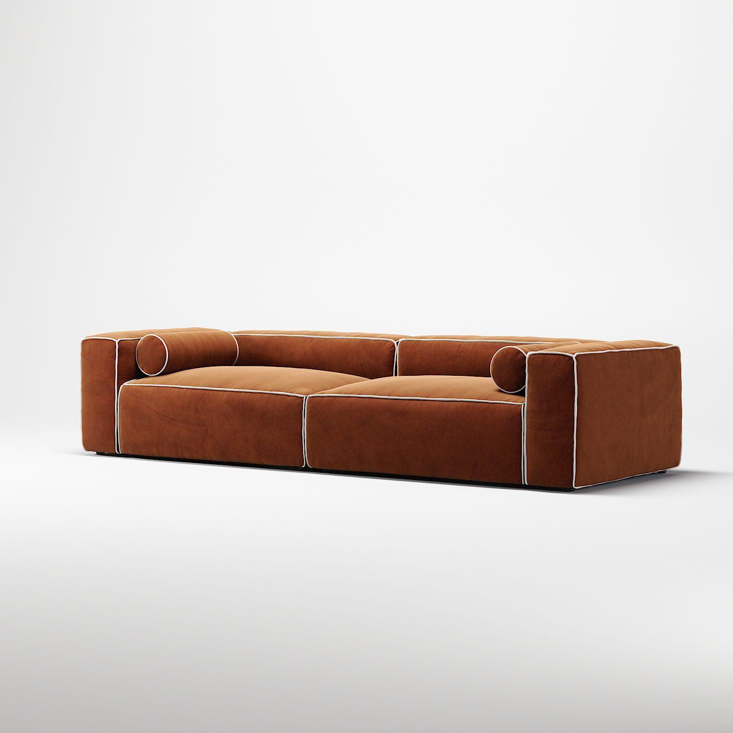 Decotique Grand Hue 4-Personers Sofa Moonwhite/Kobber