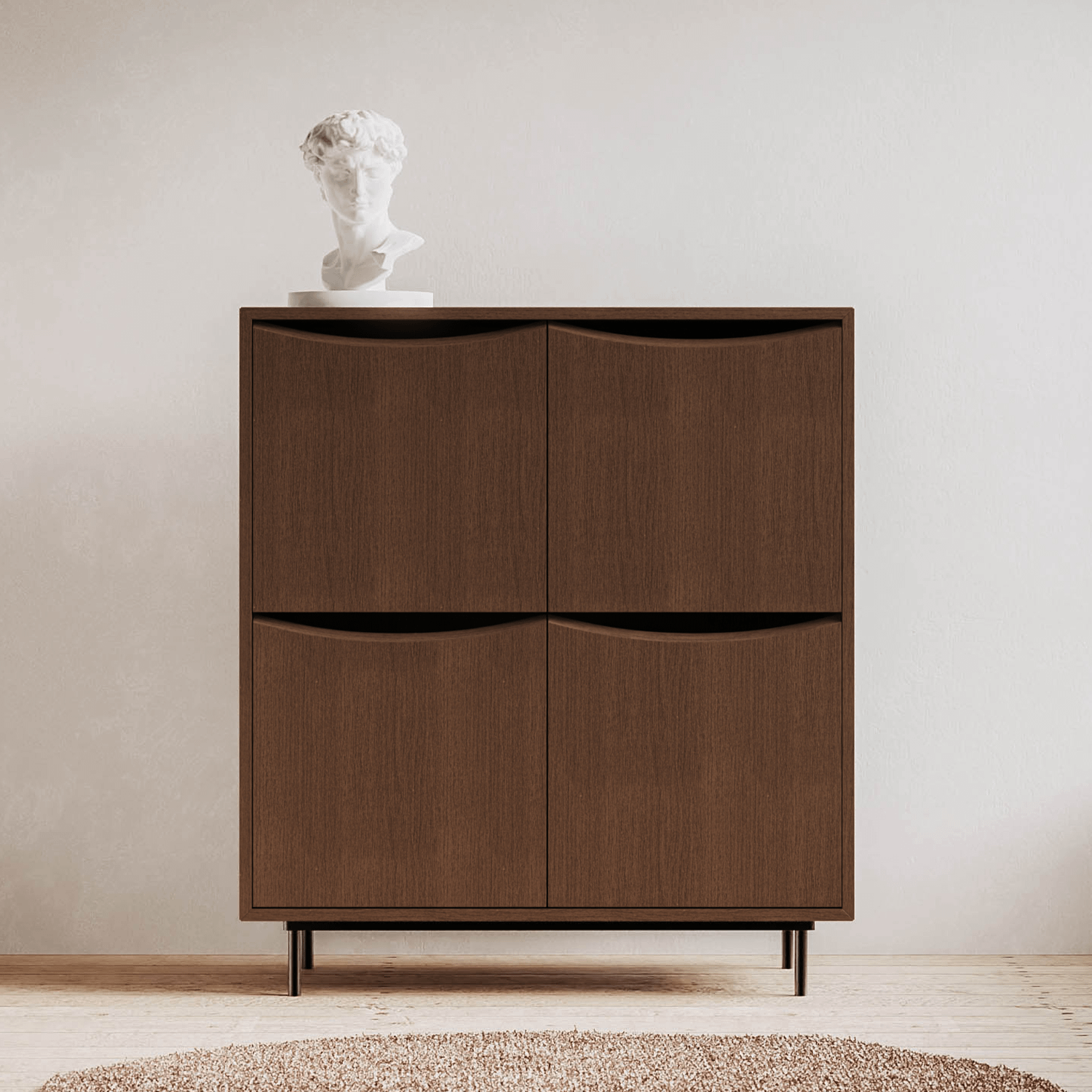 Decotique Sand Skab Mørk Eg