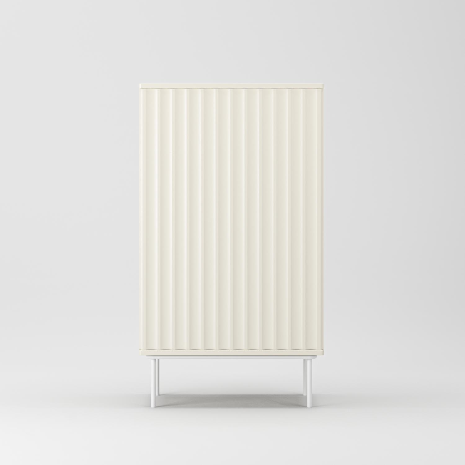 Decotique Wave Skab Med Dør Creme