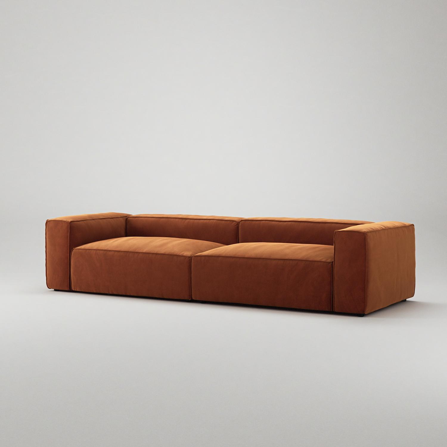 Decotique Grand 4-Personers Sofa Kobber