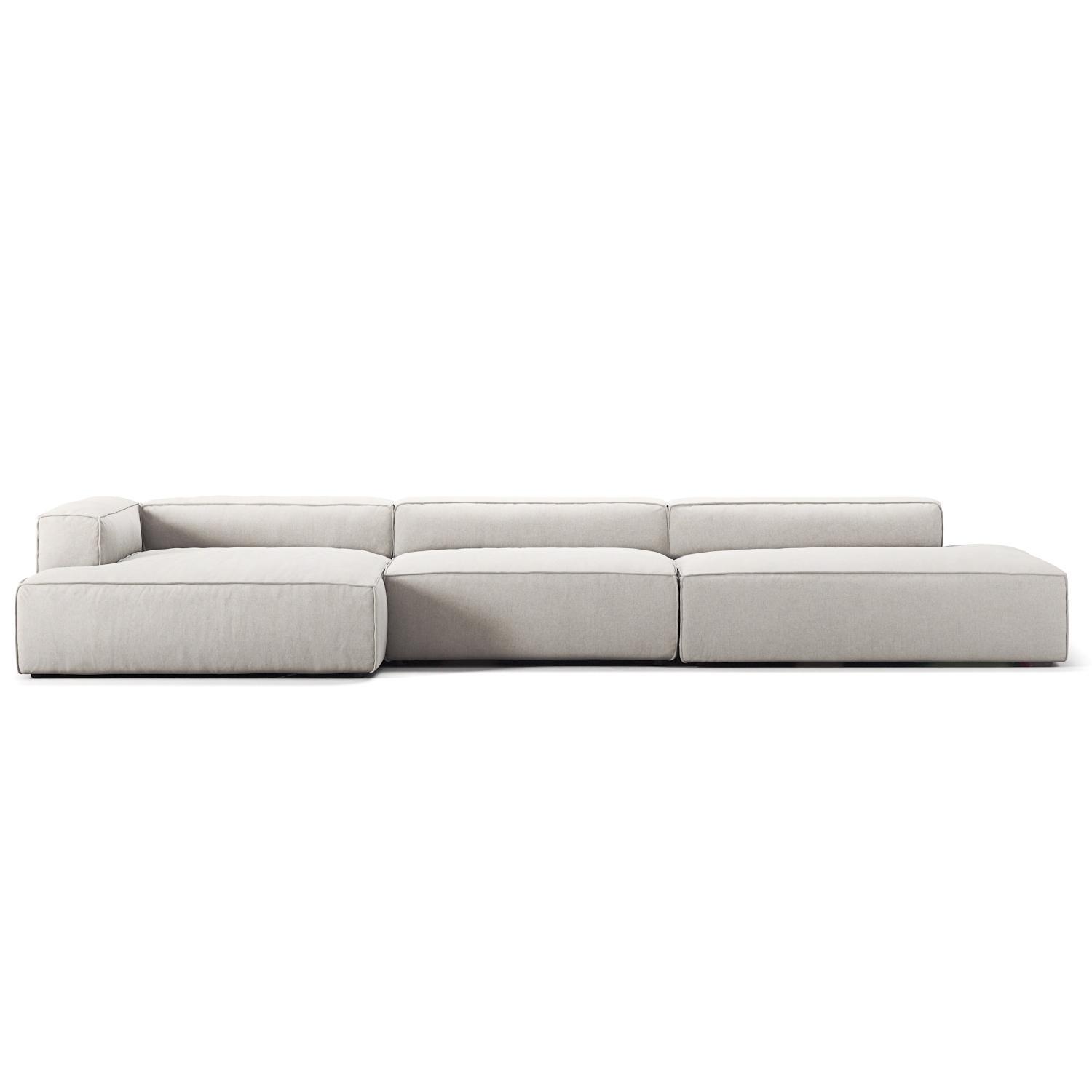 Decotique Grand 5-zitsbank Open End Rechts Moonwhite