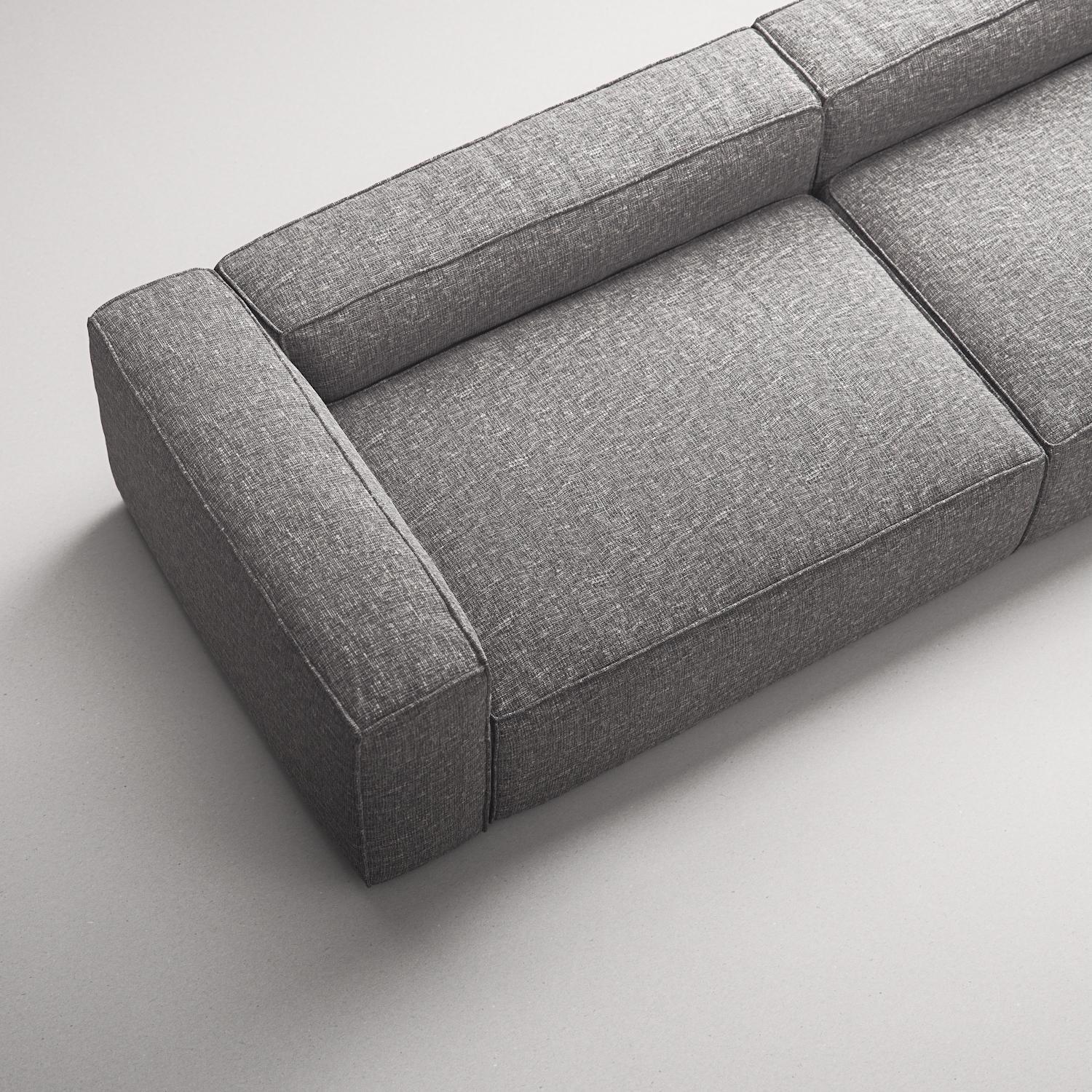 Decotique Grand 4-Personers Sofa Grå Marmor