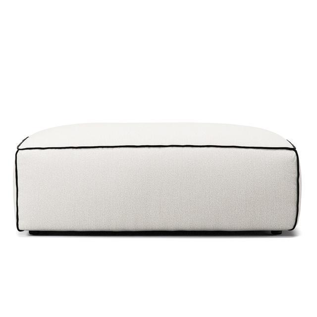 Grand Hue Footstool Steam/ White/ Graphite Grey