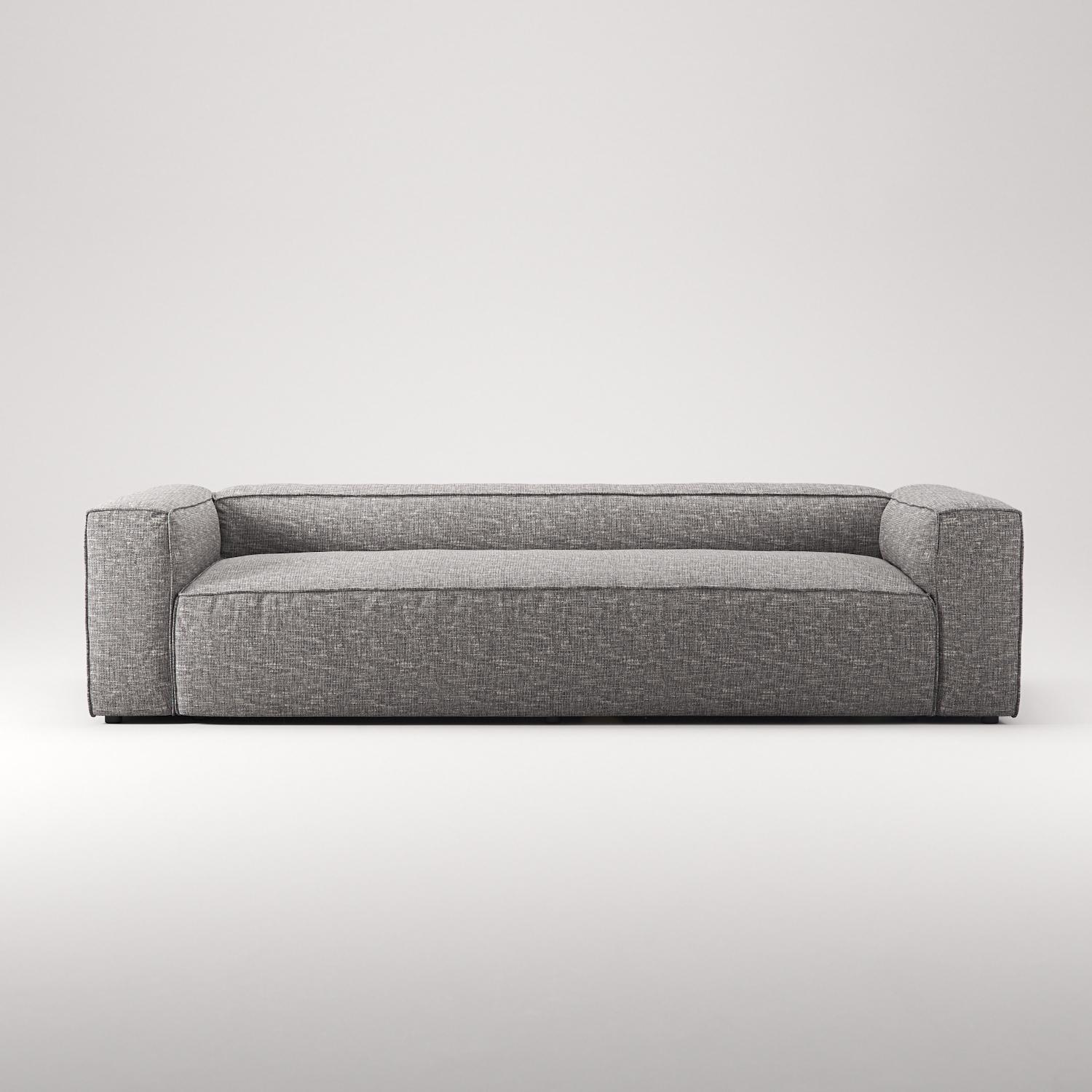 Decotique Grand 3-Personers Sofa Grå Marmor