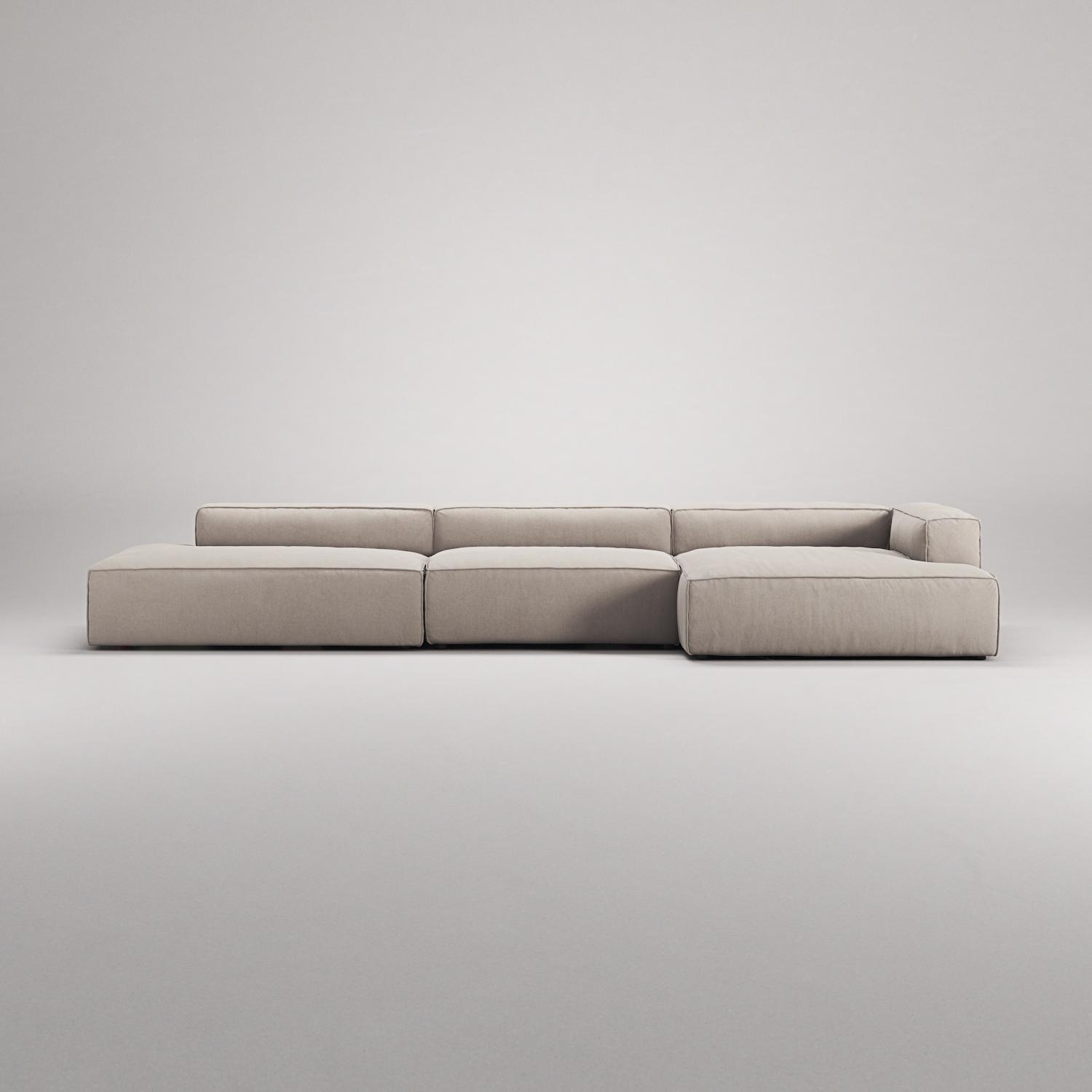 Decotique Grand 5-Personers Sofa Åben Ende Venstre Sandshell/Beige