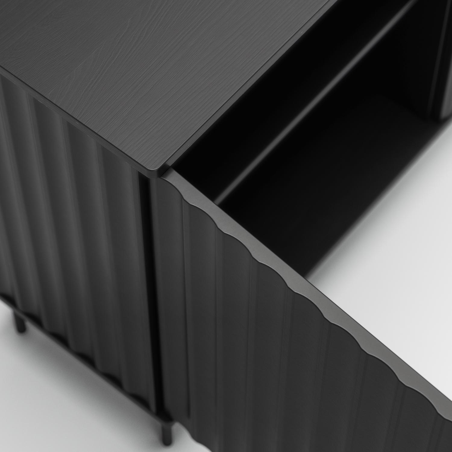 Decotique Wave TV Bænk 3D Antracit