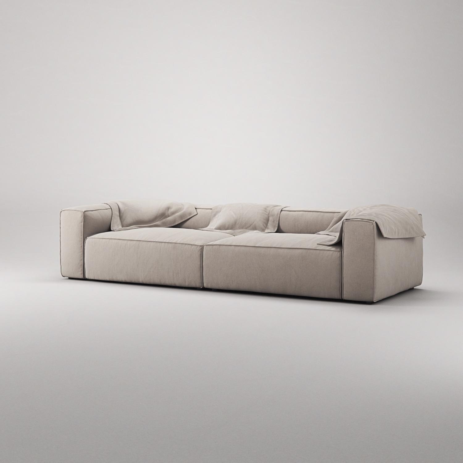 Decotique Grand 4-Personers Sofa Sandshell/Beige