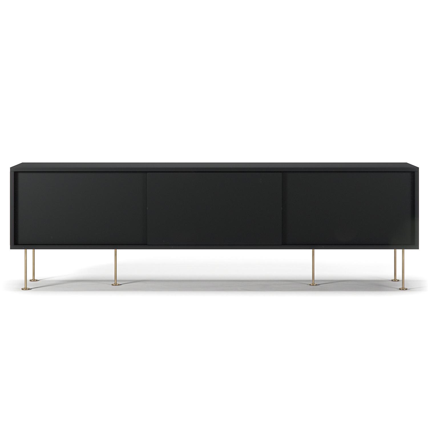 Mobile TV Decotique Vogue con Gambe 180 Antracite/ Ottone