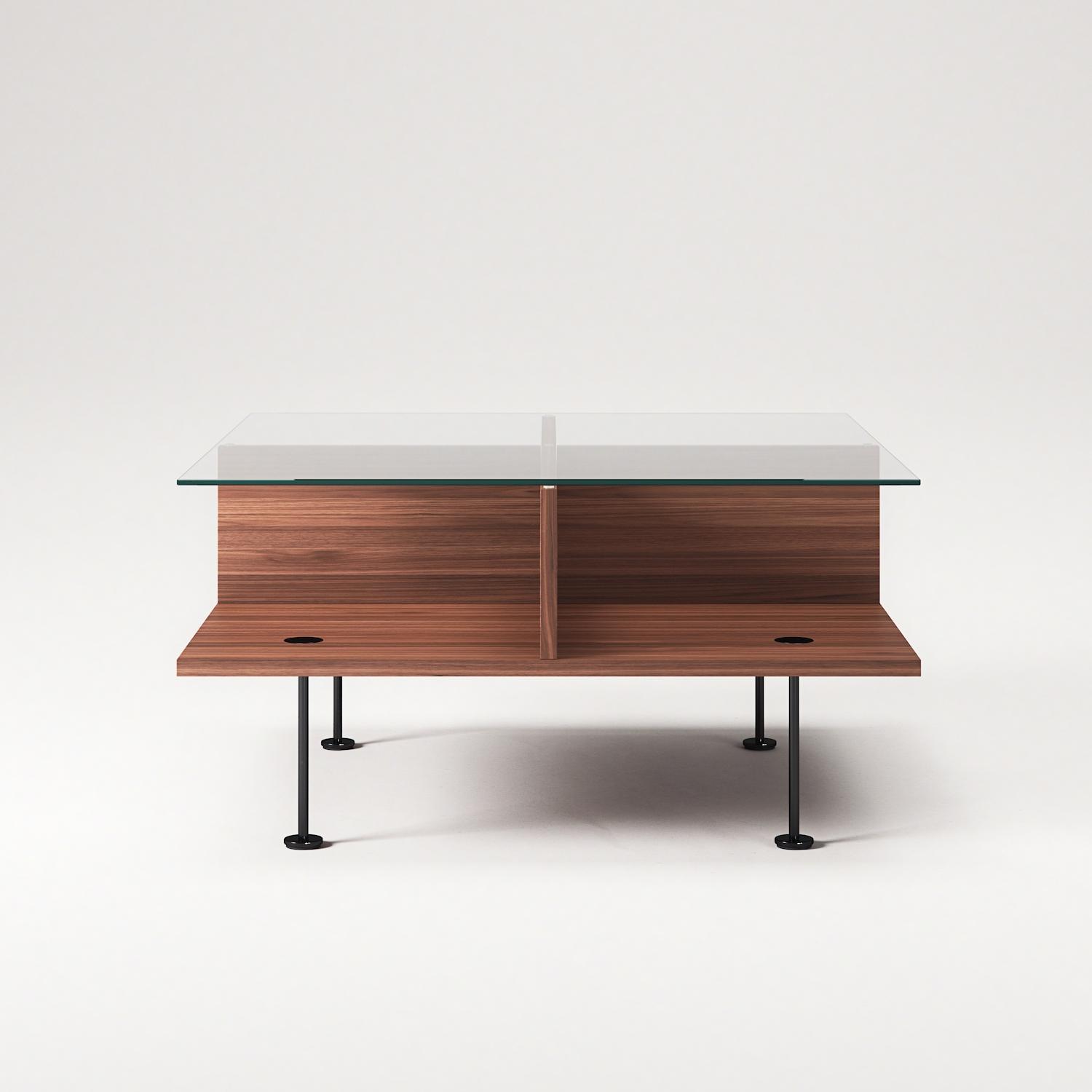 Decotique Vogue Sofabord 70x70 Valnød/Sort