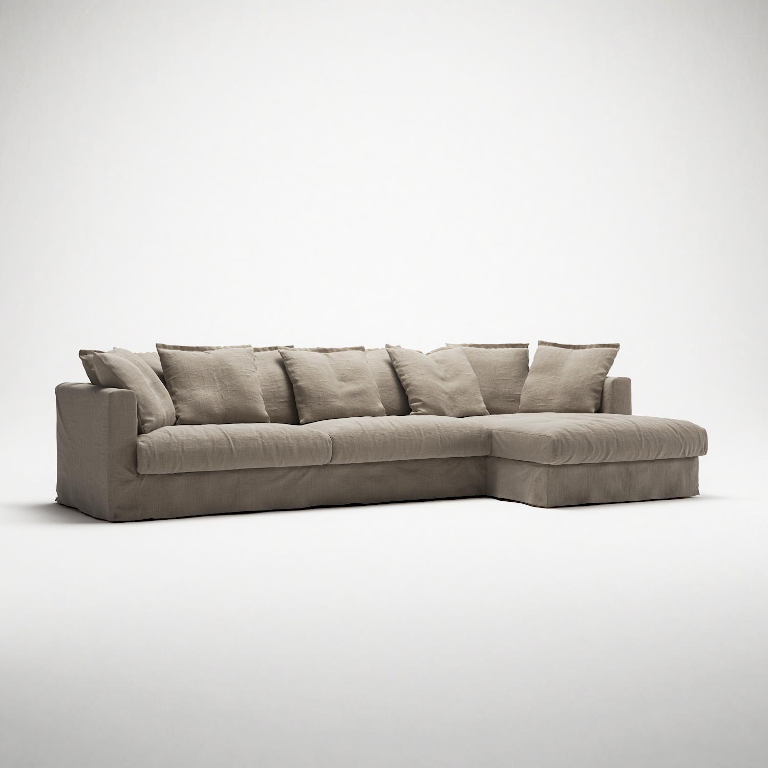 Le Grand Air 3-Sitssoffa Linne Divan Höger
