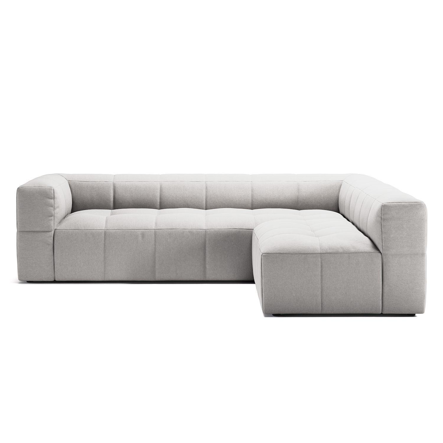 Decotique Mure 3-Personers Sofa Med Åben Ende Højre Moonwhite