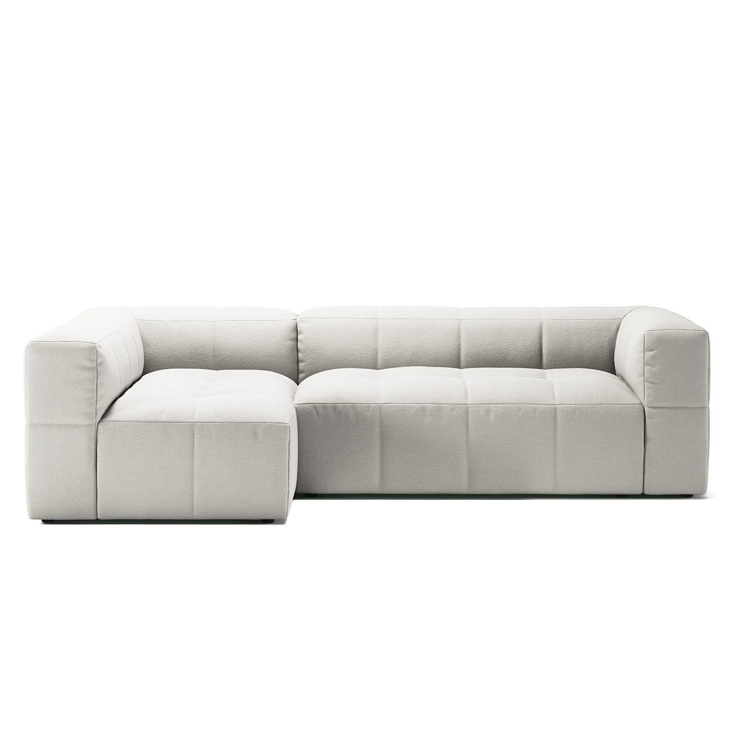 Decotique Mure 3-Personers Sofa Med Divan Venstre Steam/Hvid