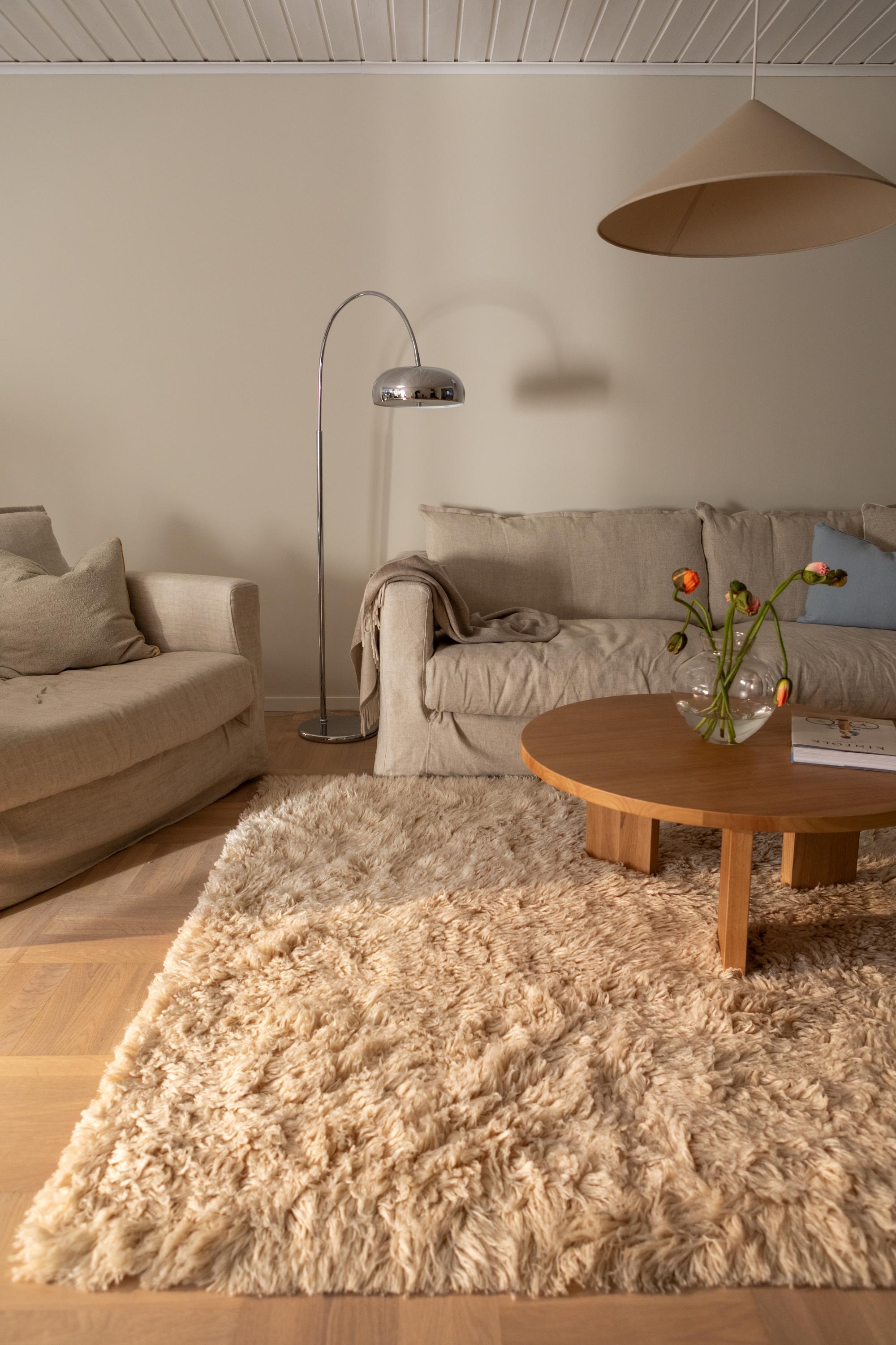 Decotique Shaggy Gulvtæppe 180x270 Mørk Beige