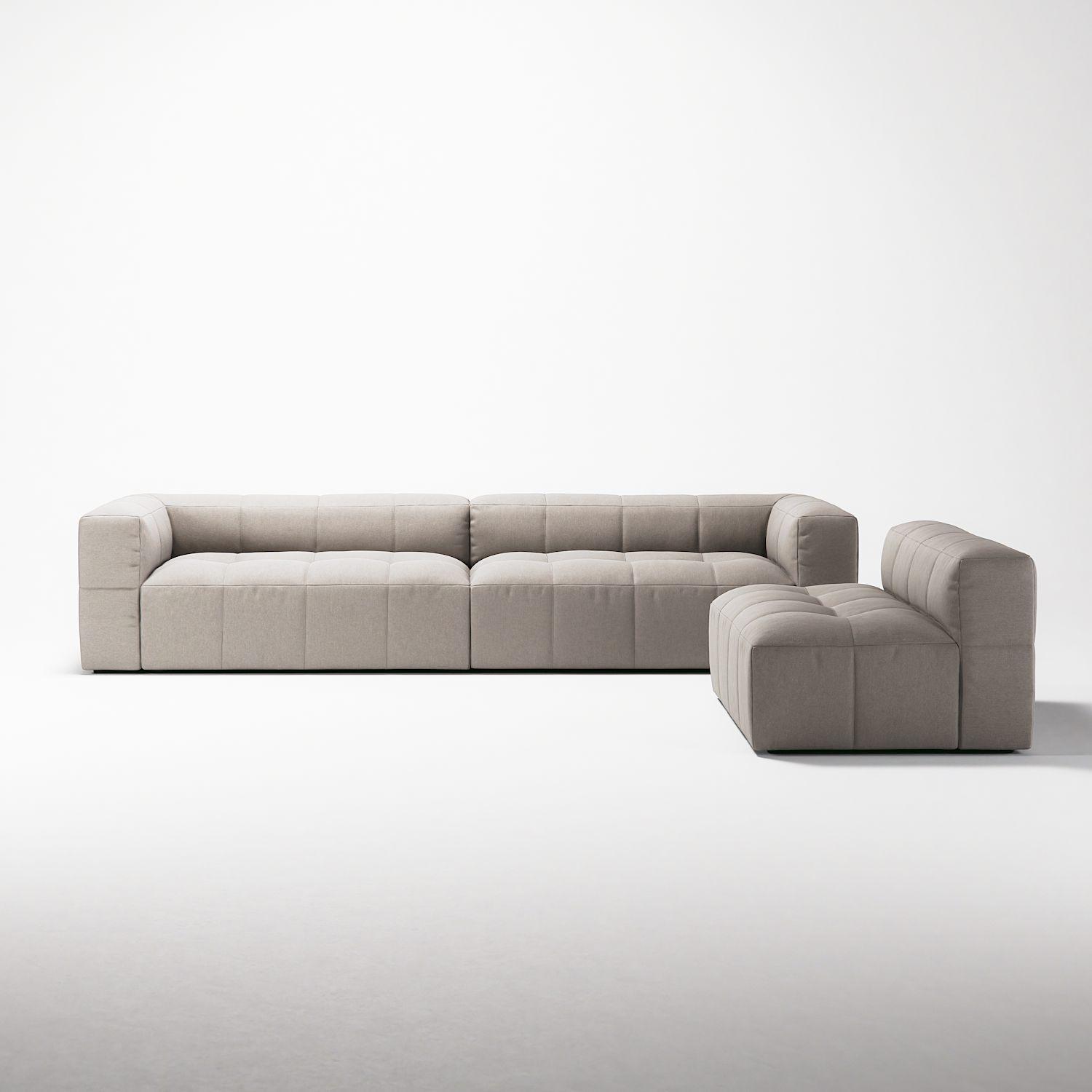 Decotique Mure 4-Personers Sofa Med Åben Ende Venstre Sandshell/Beige