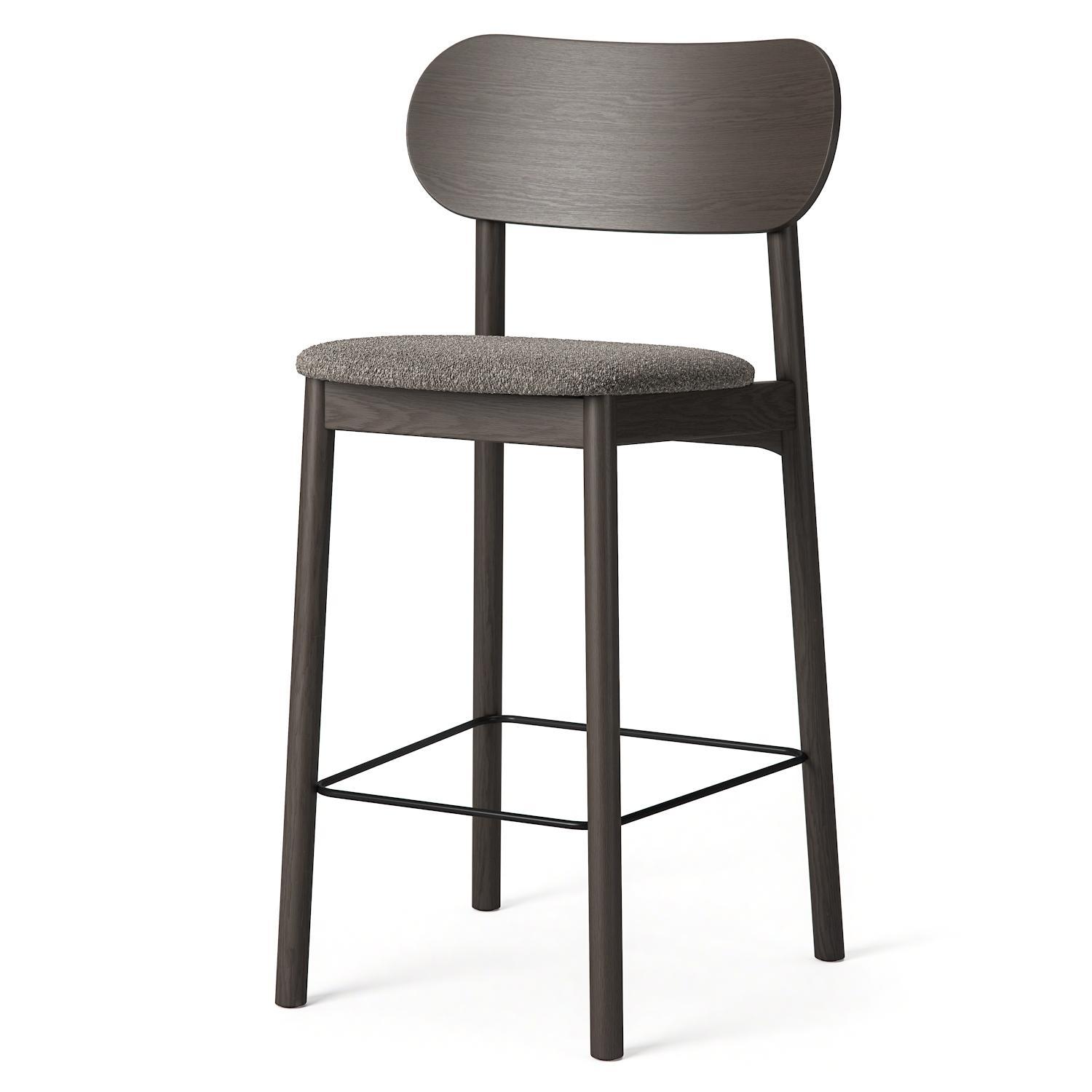 Decotique Elephant Barstol Mørkt Egetræ/Brunt Bouclé