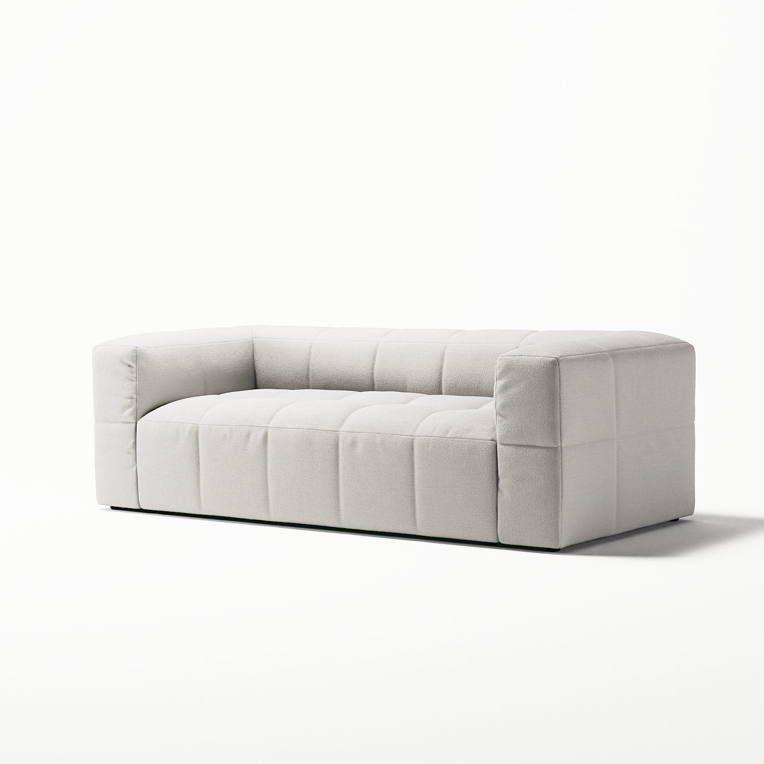 Decotique Mure 2-Personers Sofa Steam/Hvid