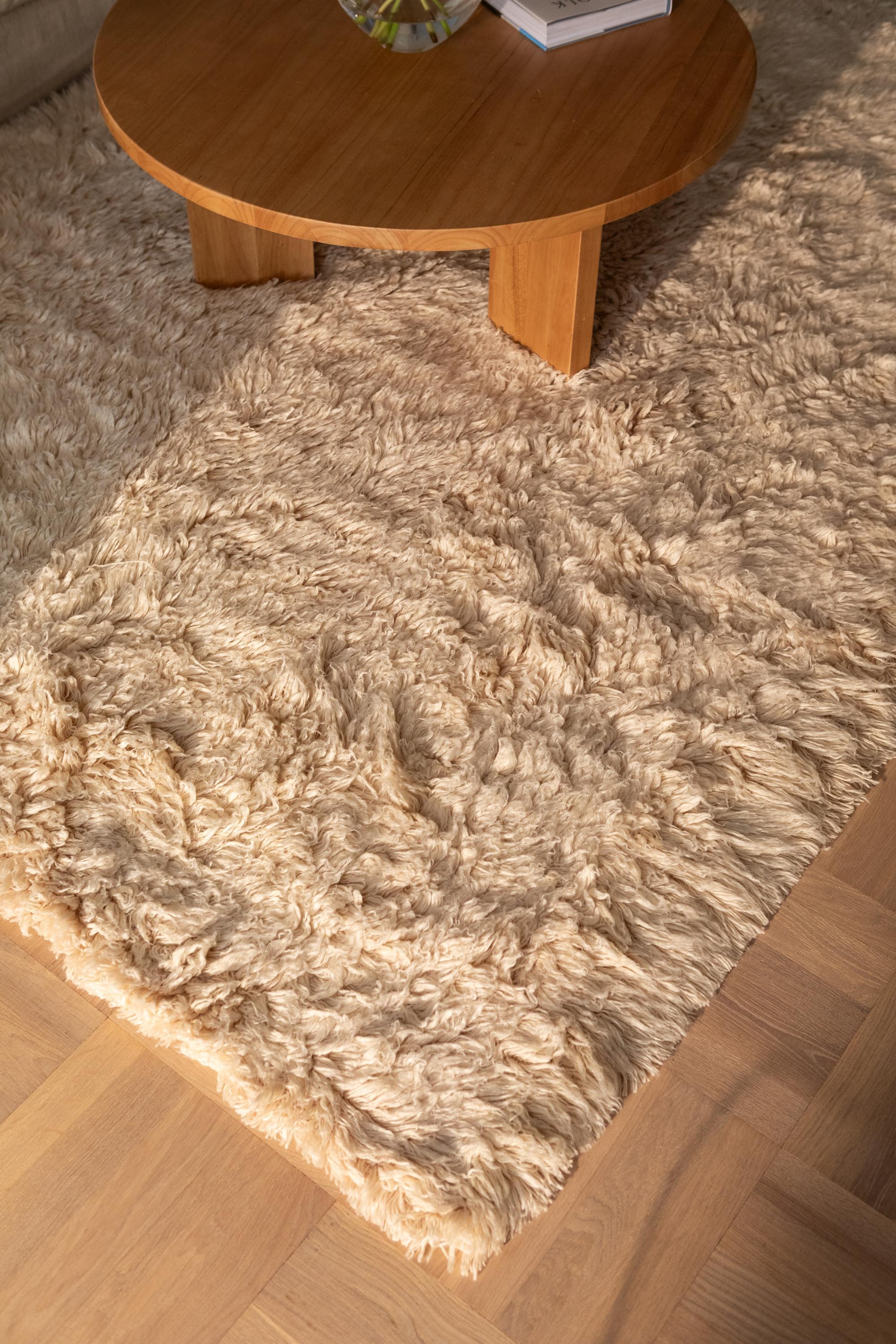Decotique Shaggy Gulvtæppe 180x270 Mørk Beige