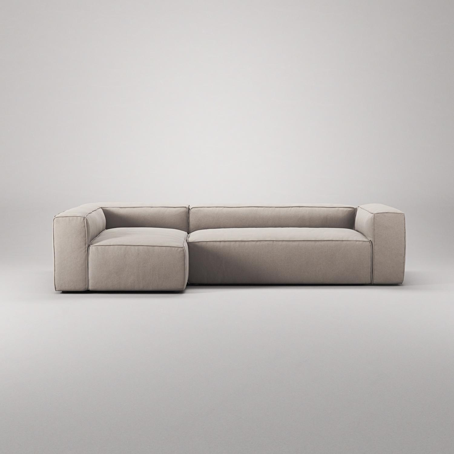 Decotique Grand 4-Personers Sofa Divan Venstre Sandshell/Beige