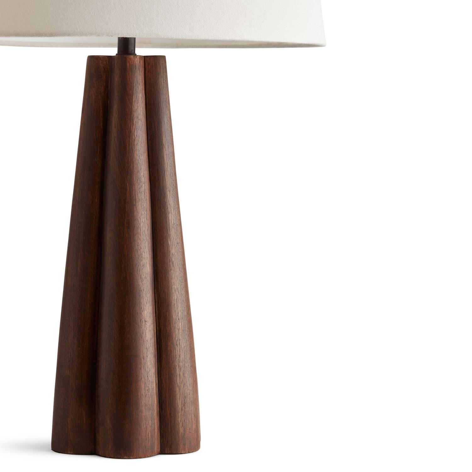 Fiber Bordslampa, Mörk Ek